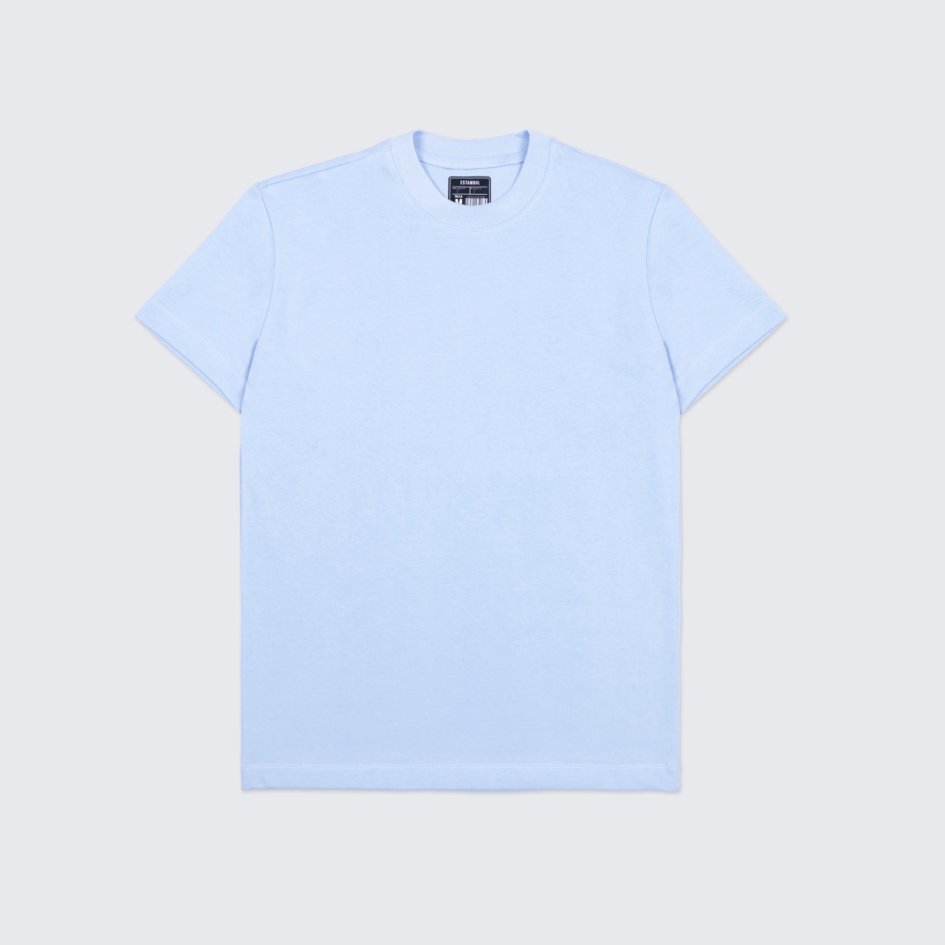 Camiseta hombre básica azul