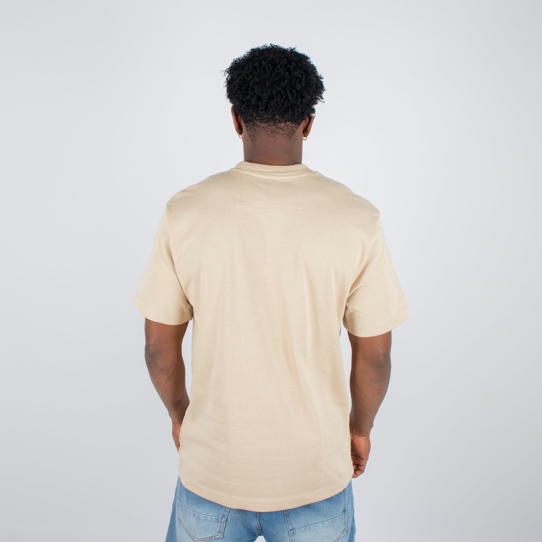 Camiseta hombre basica camel