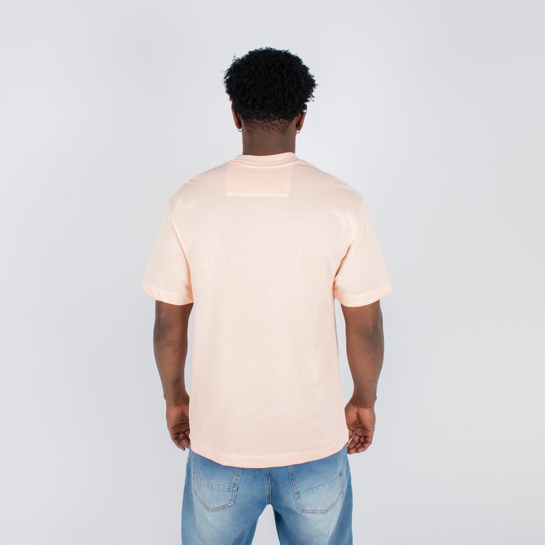 Camiseta hombre basica rosada