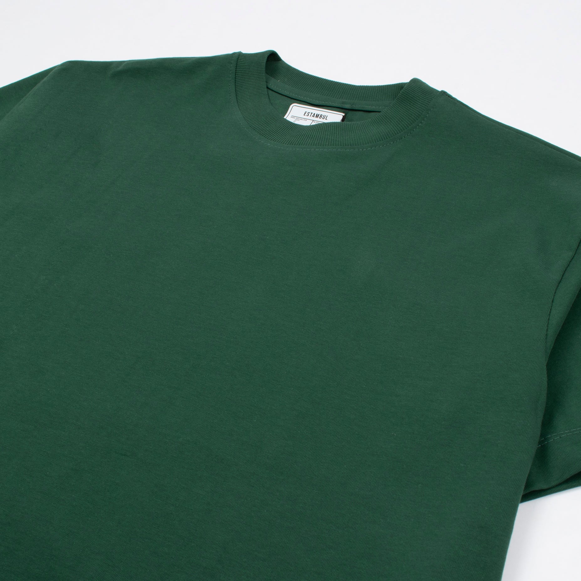 Camiseta hombre básica verde