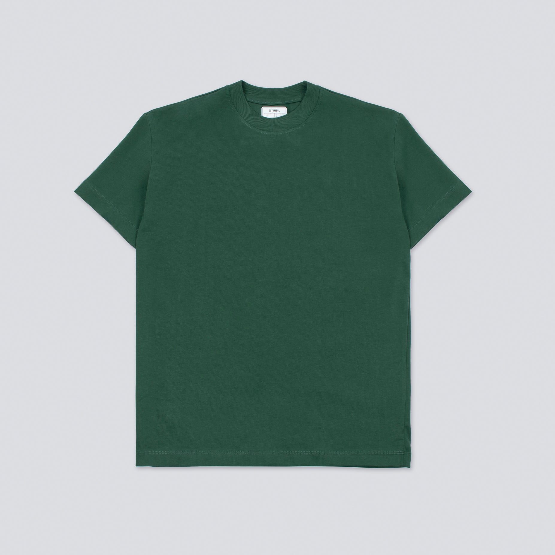 Camiseta hombre básica verde