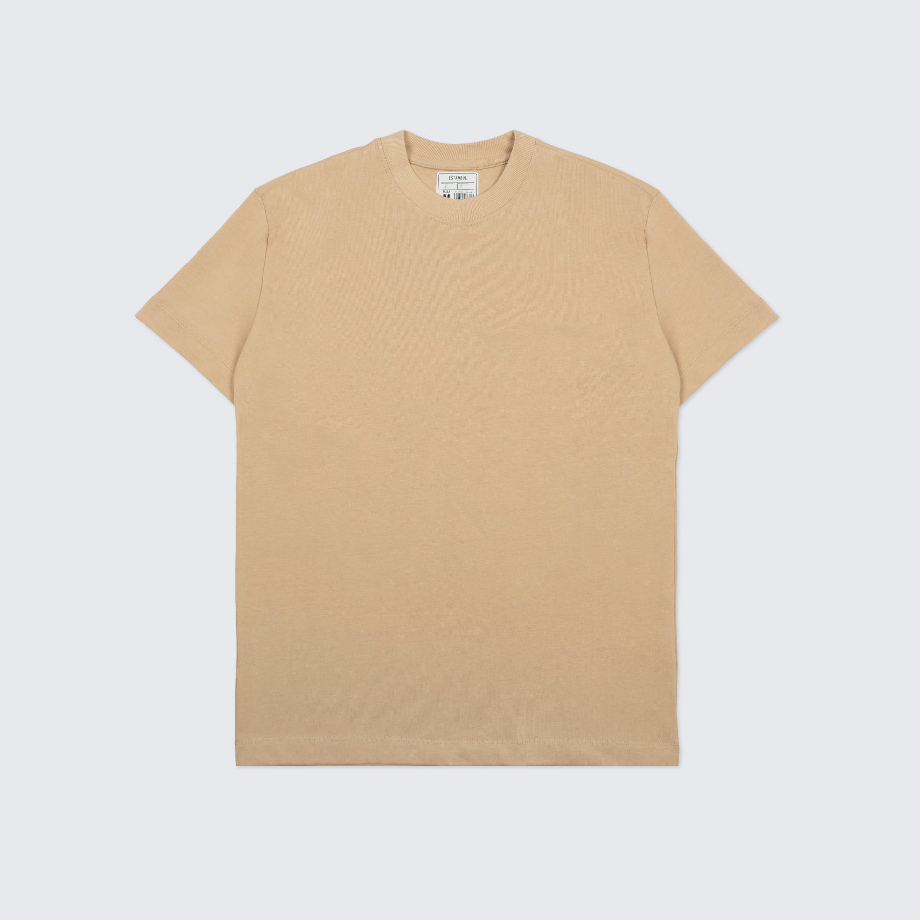 Camiseta hombre básica camel