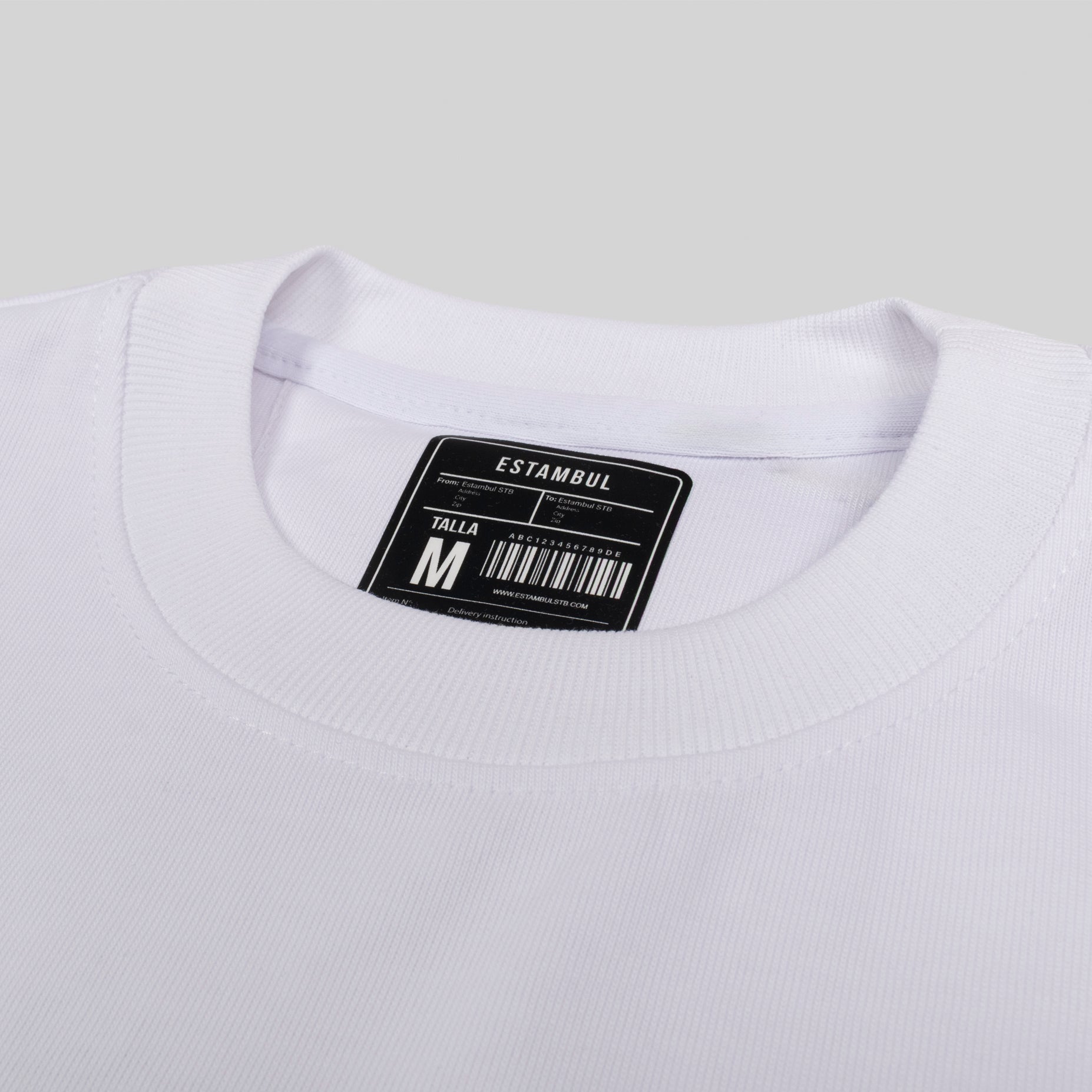 Camiseta hombre básica  blanca