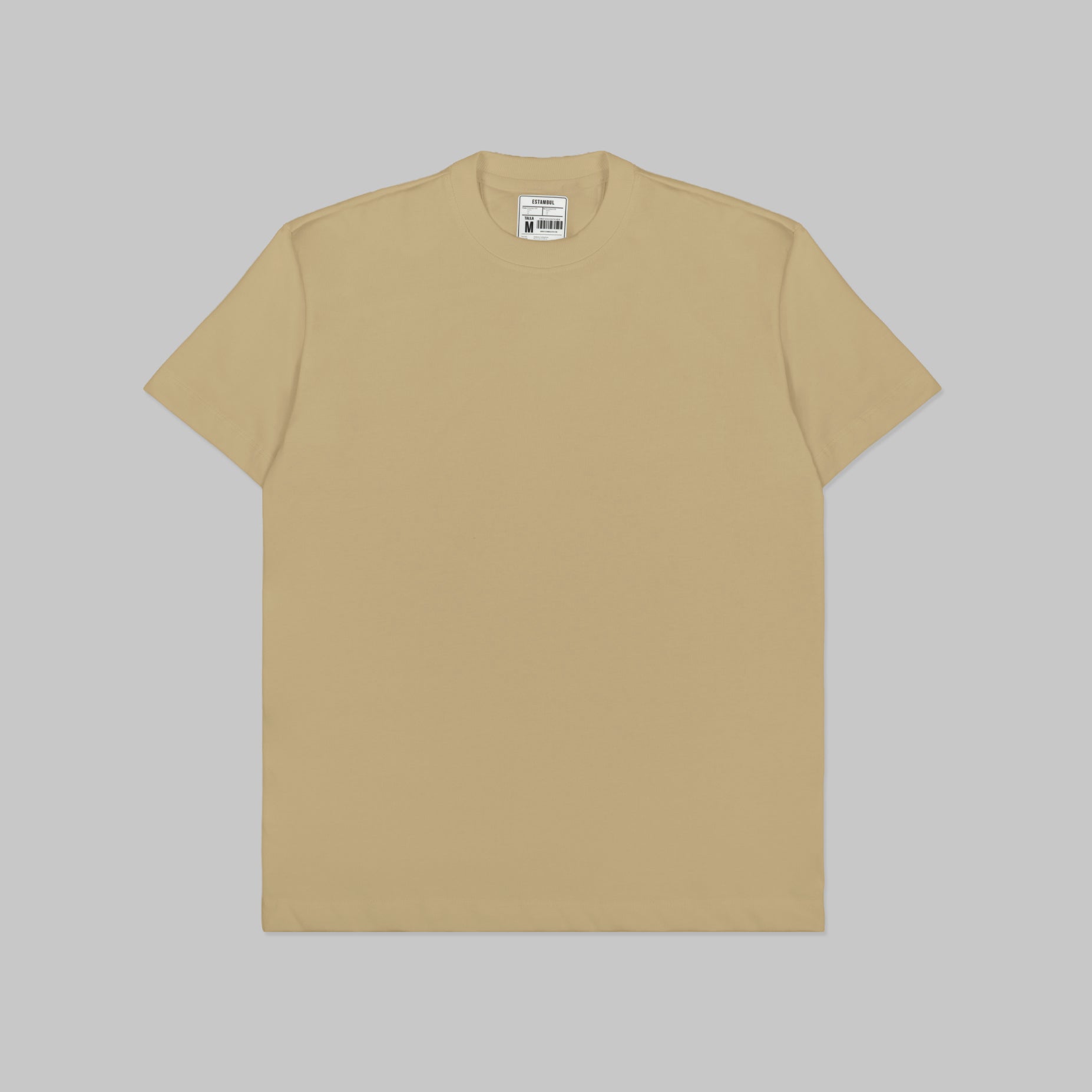 Camiseta hombre básica camel