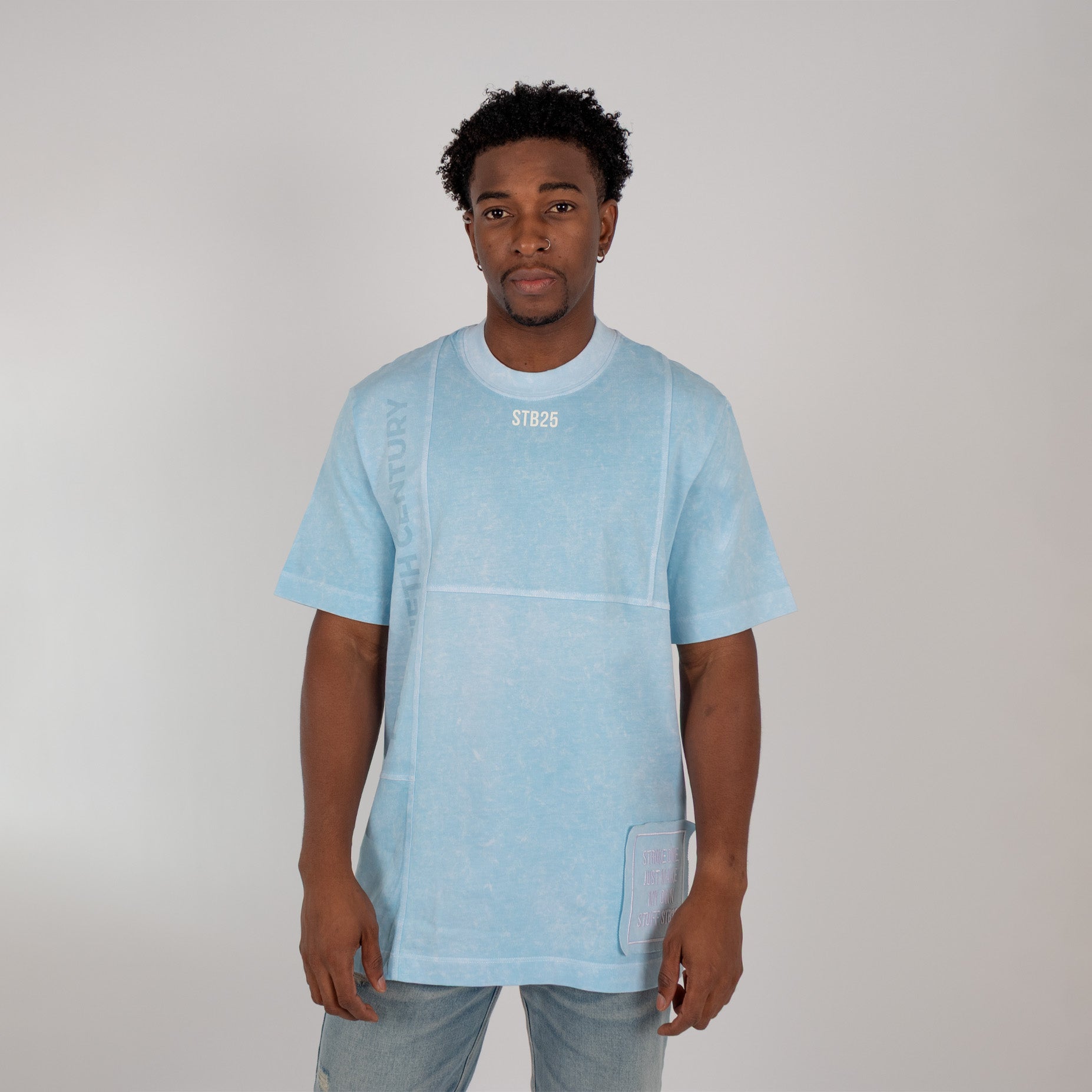 Camiseta hombre acid wear azul