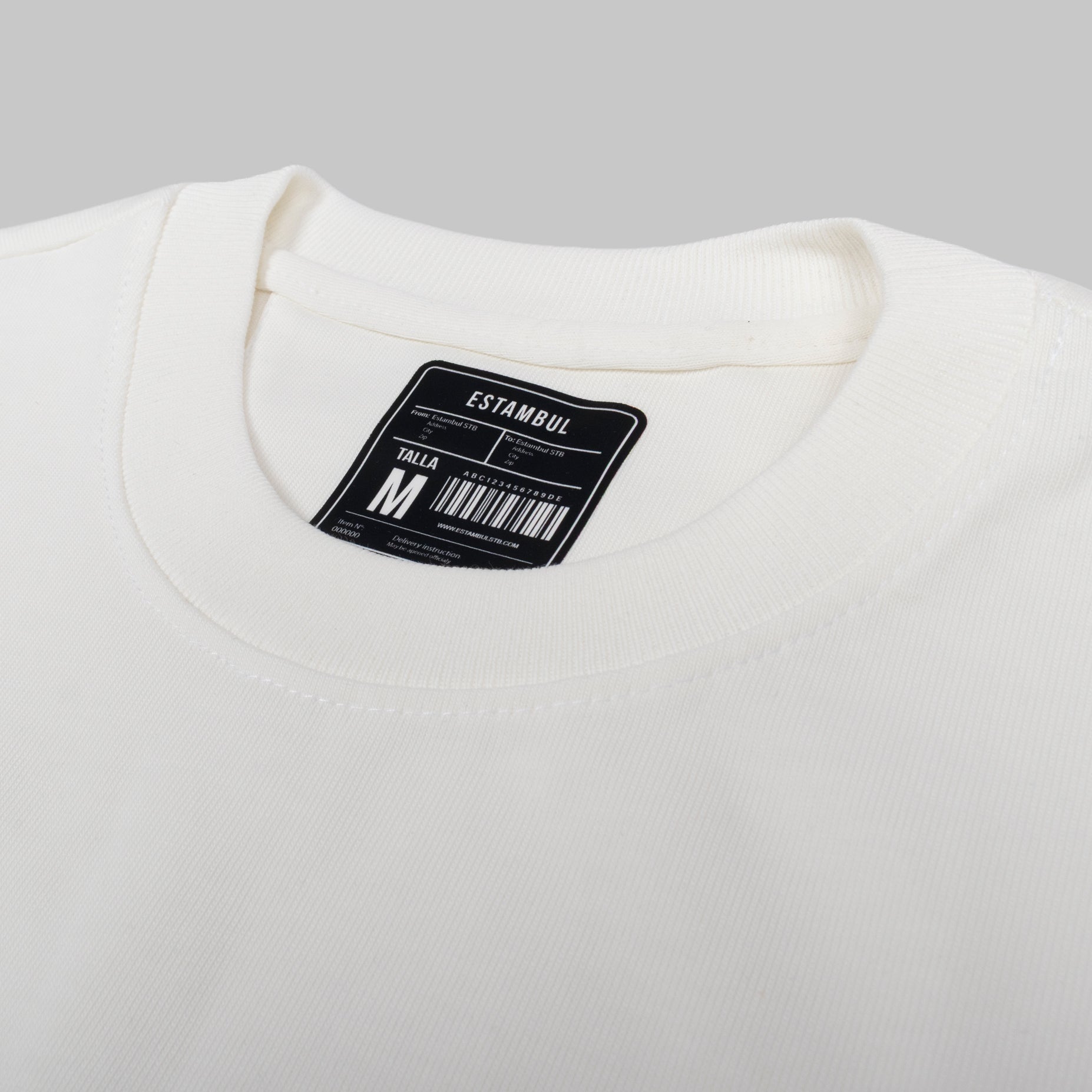 Camiseta hombre basica crudo