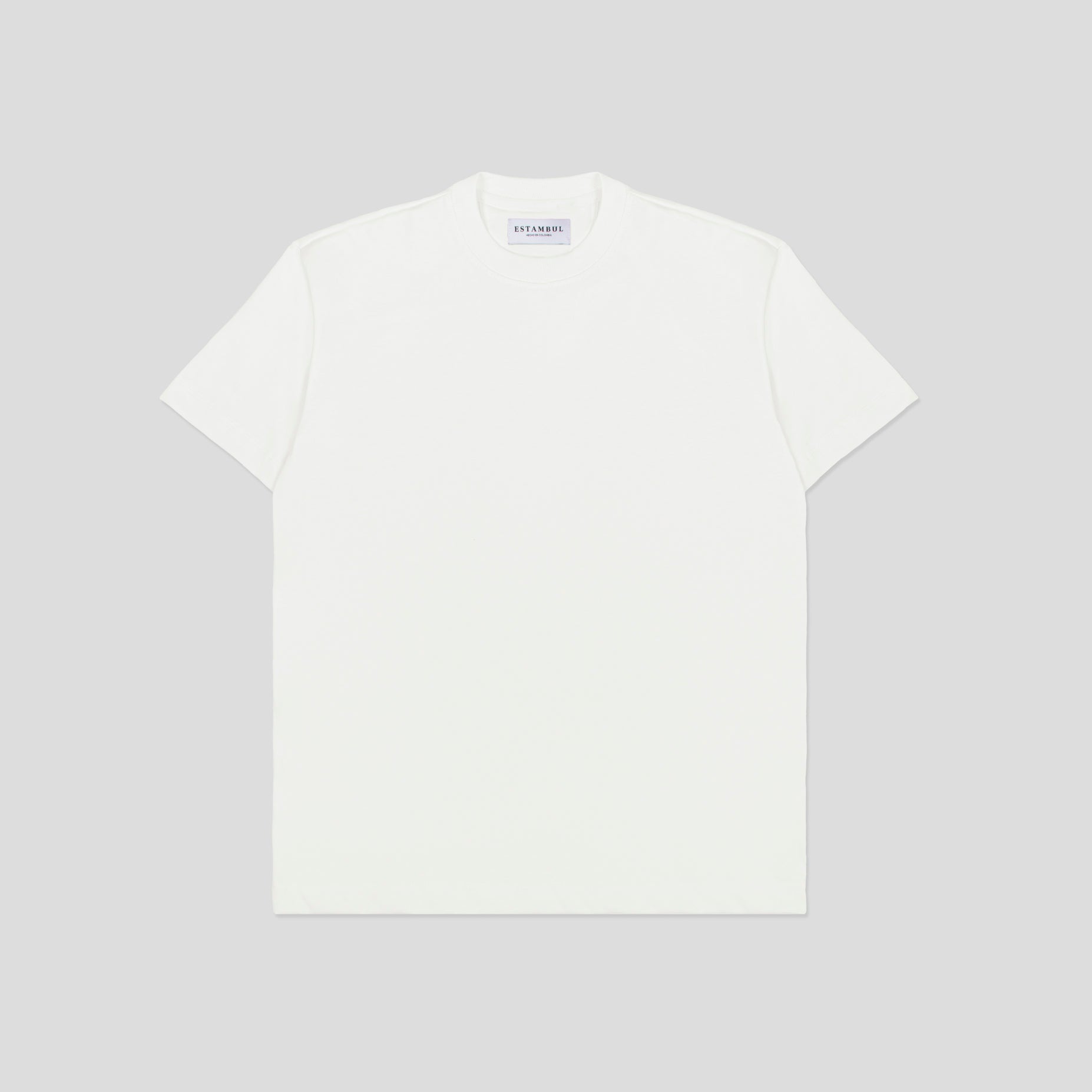 Camiseta hombre básica Marfil