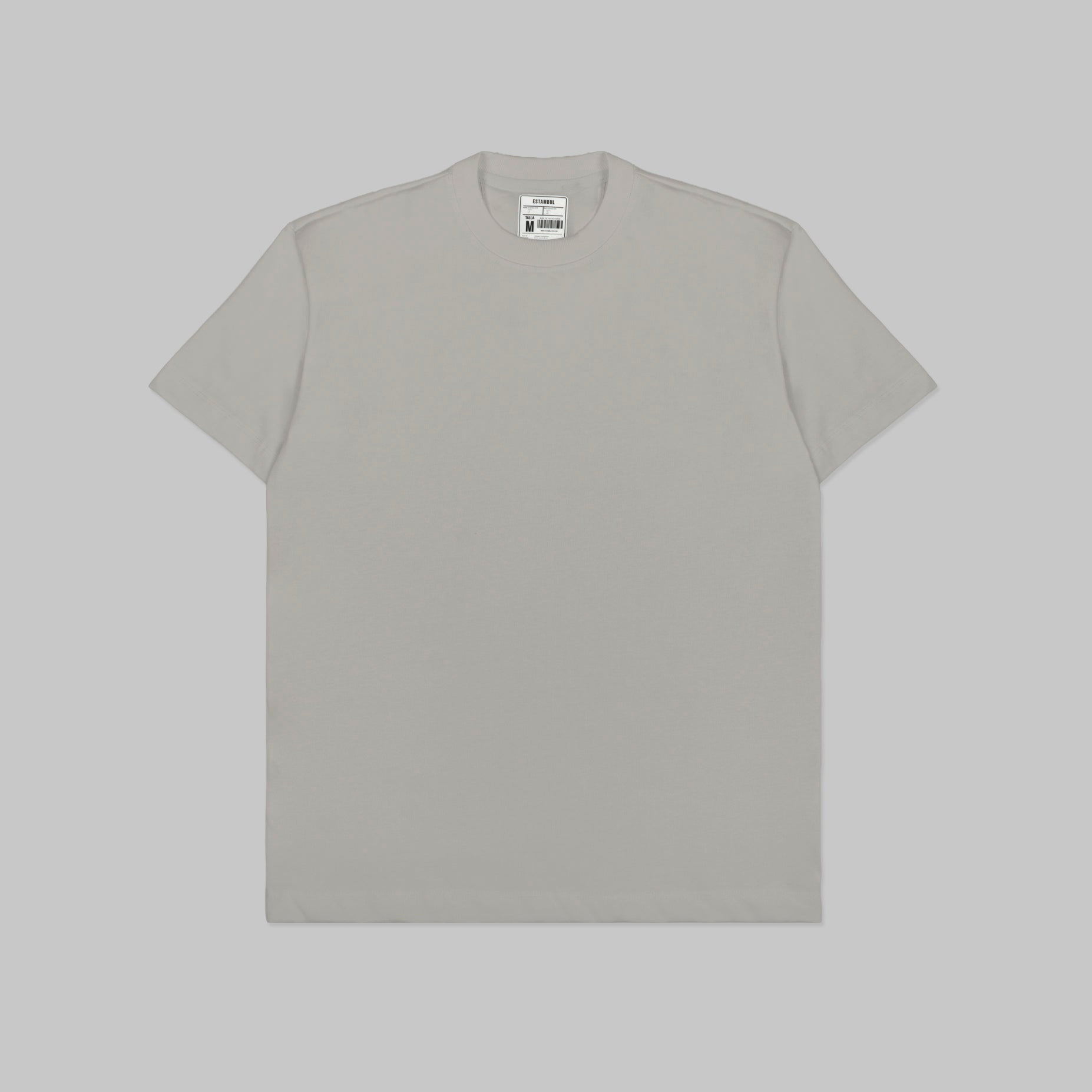 Camiseta hombre básica gris claro