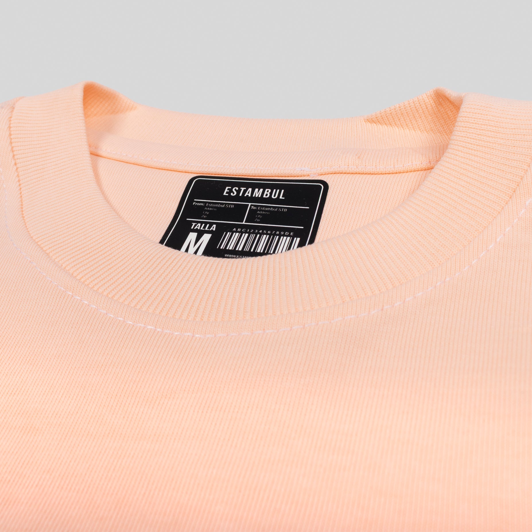 Camiseta hombre básica salmon