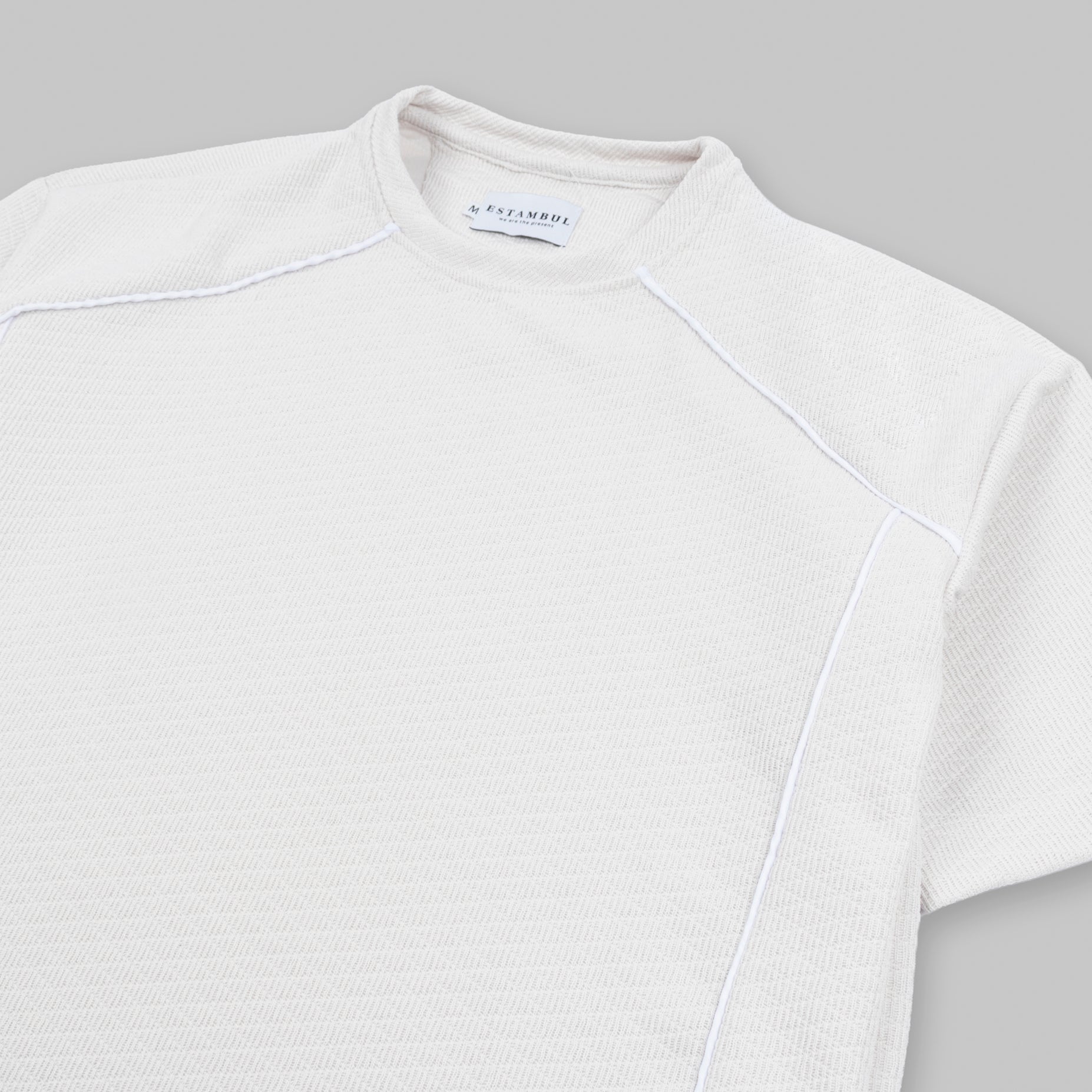 Camiseta Hombre textura blanca