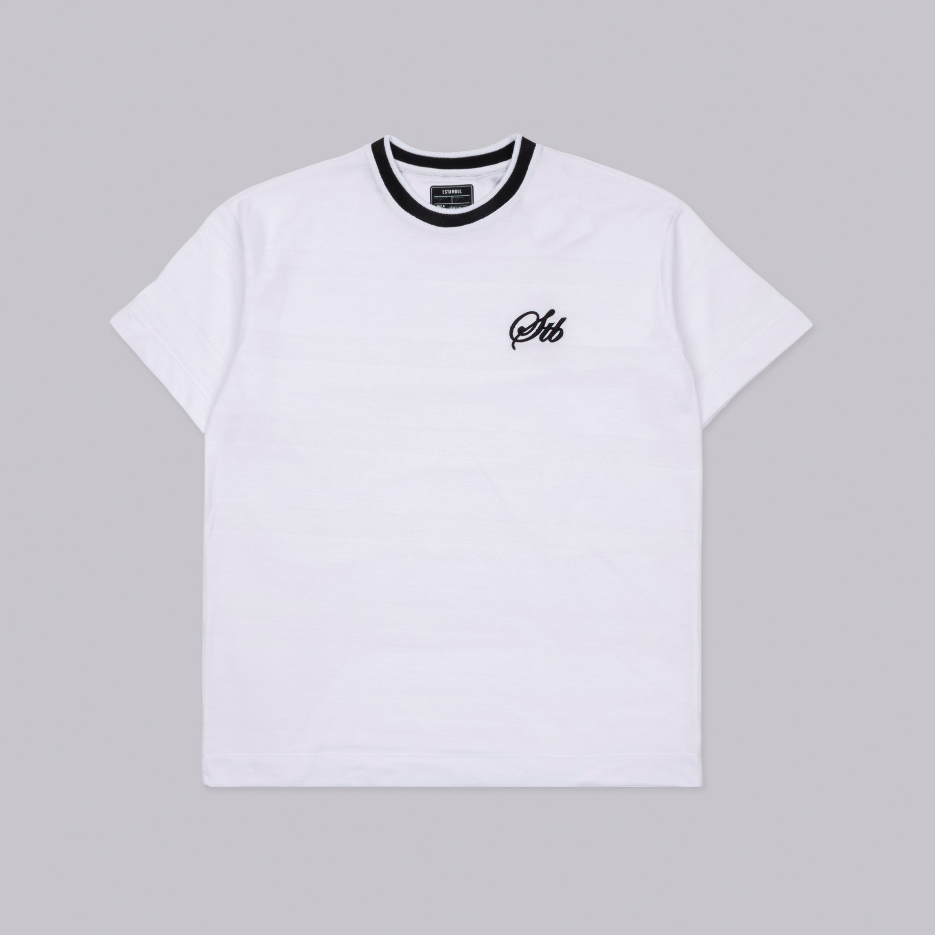 Camiseta hombre textura STB blanca