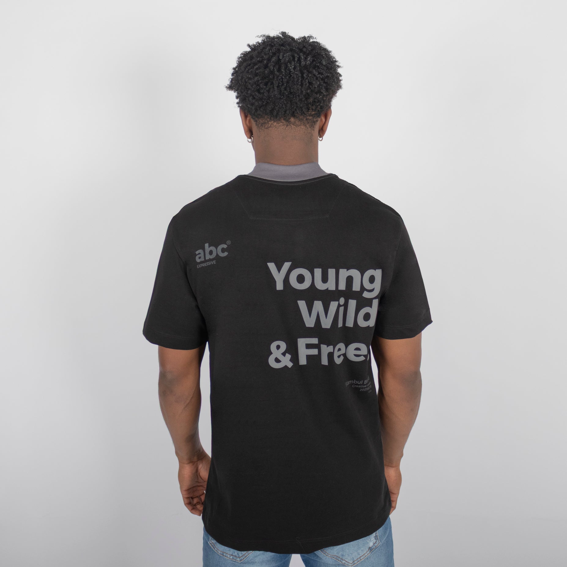 Camiseta regular hombre young wild ABC