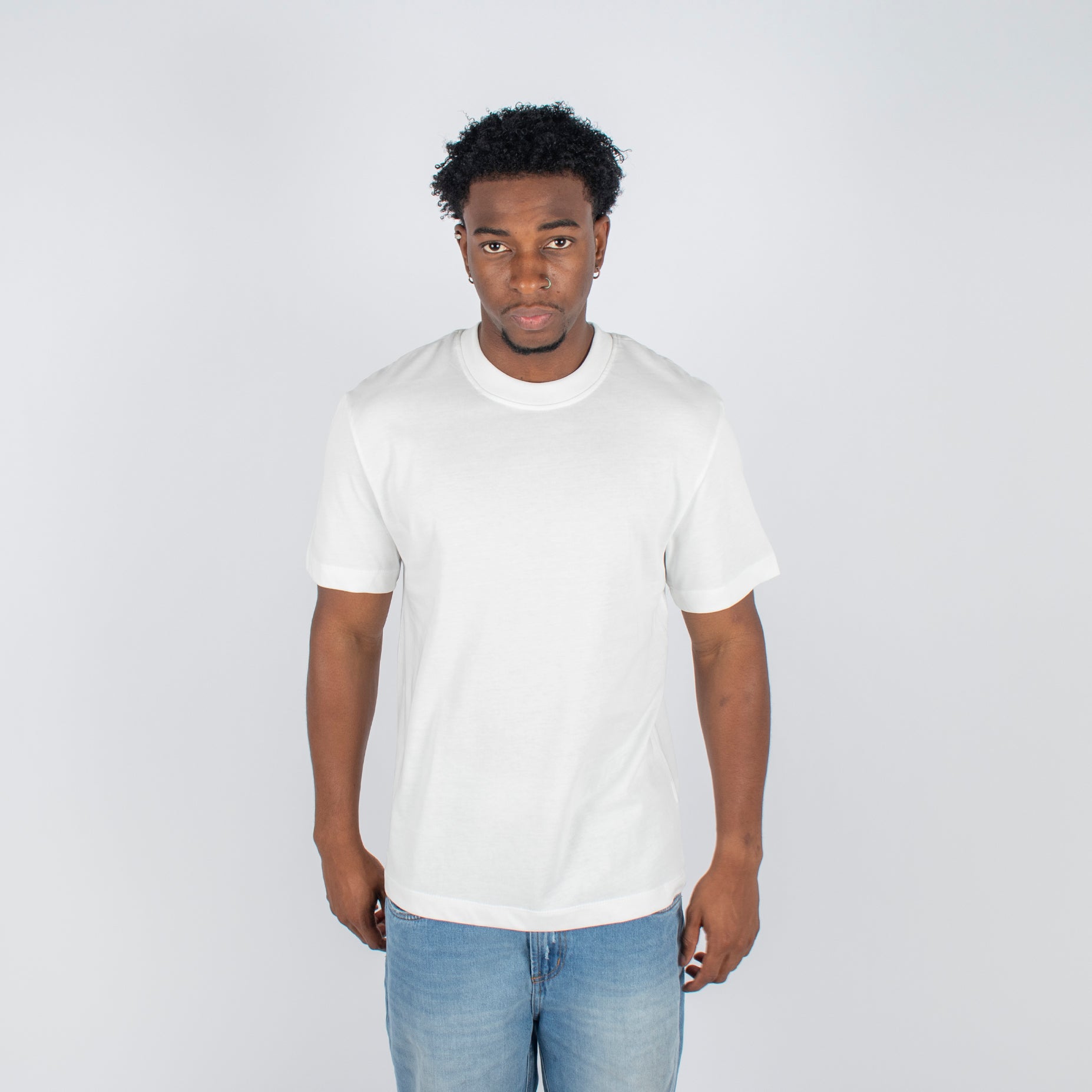 Camiseta hombre basica crudo