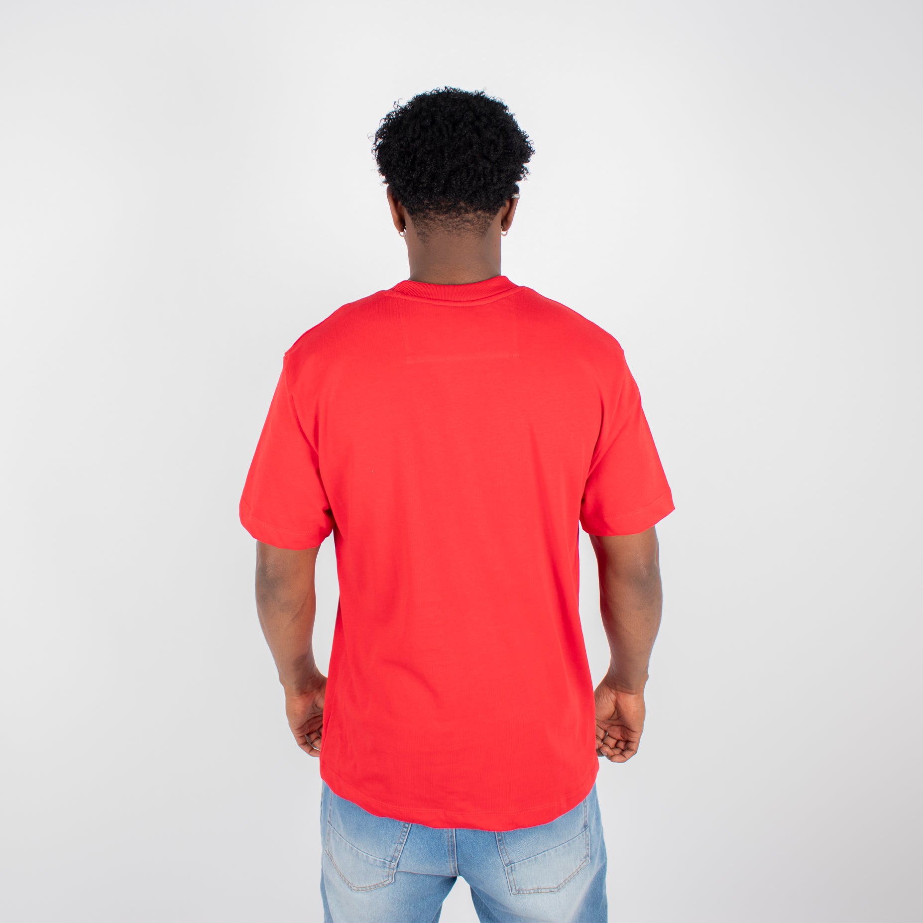 Camiseta hombre basica rojo