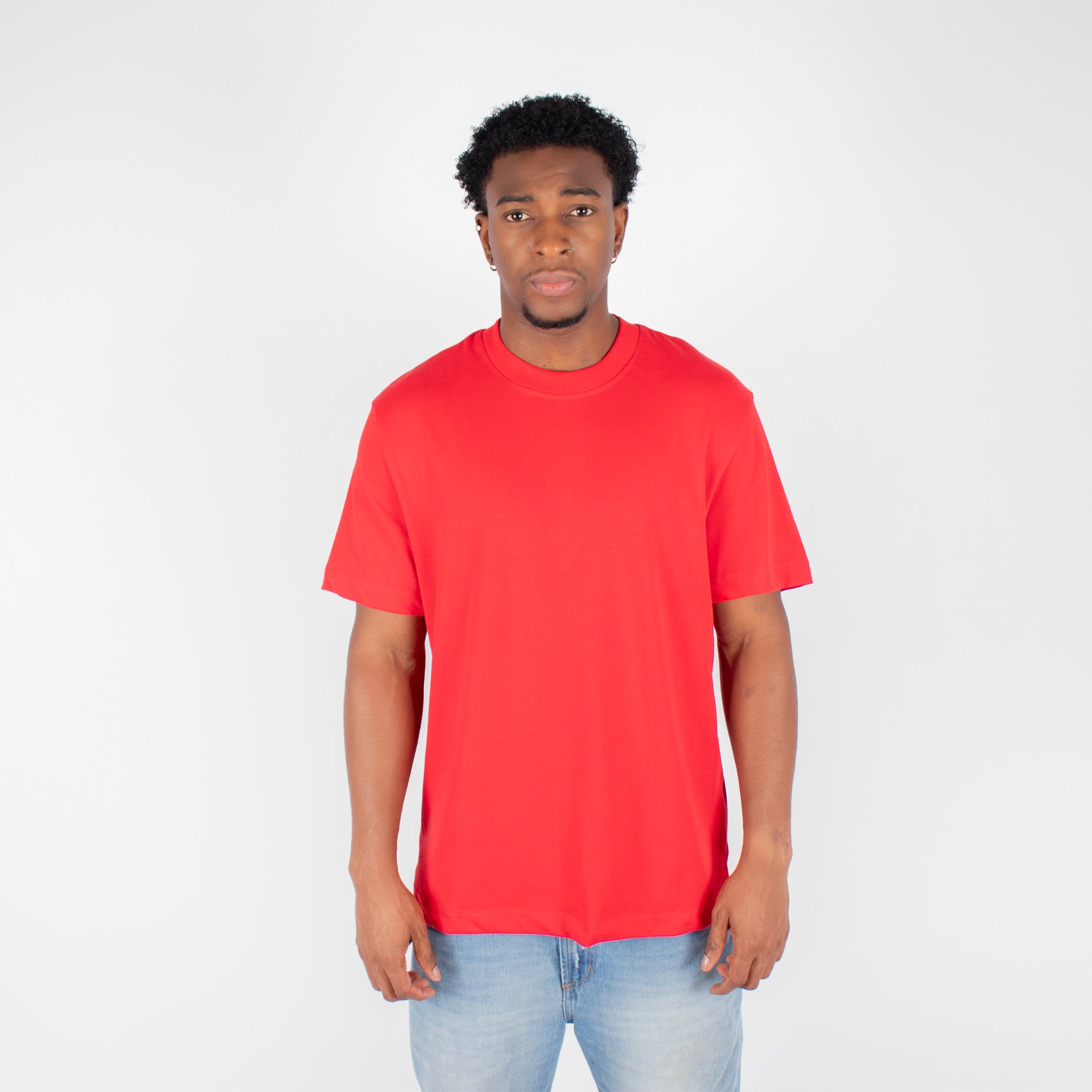 Camiseta hombre basica rojo