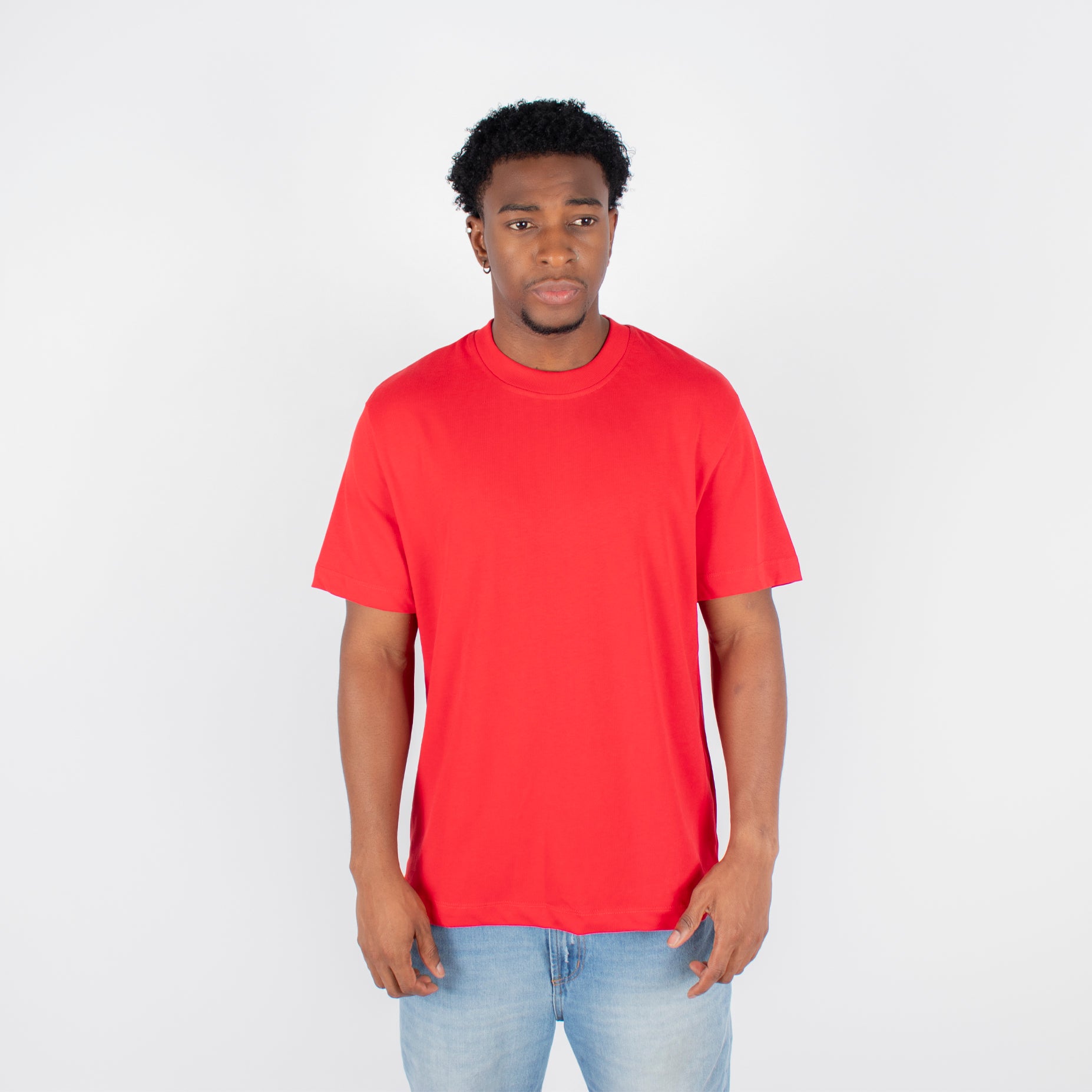 Camiseta hombre basica rojo