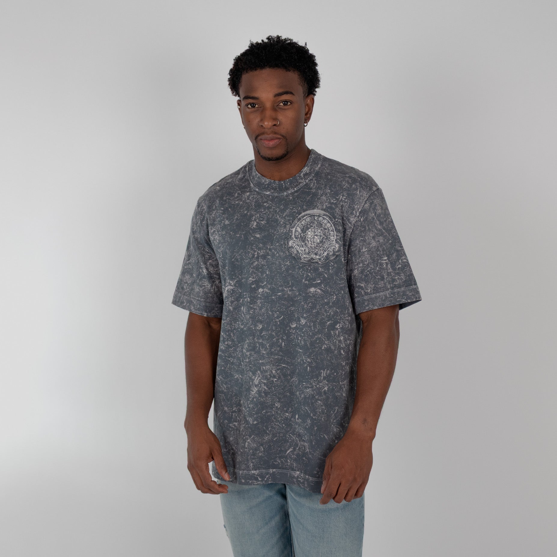 Camiseta hombre acid wear bordada