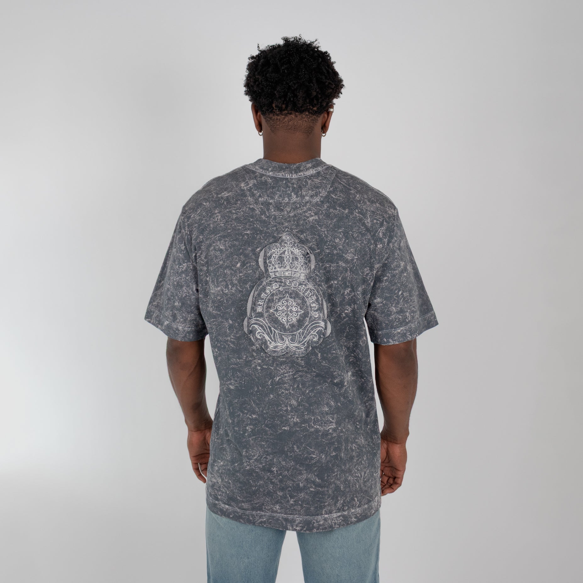 Camiseta hombre acid wear bordada