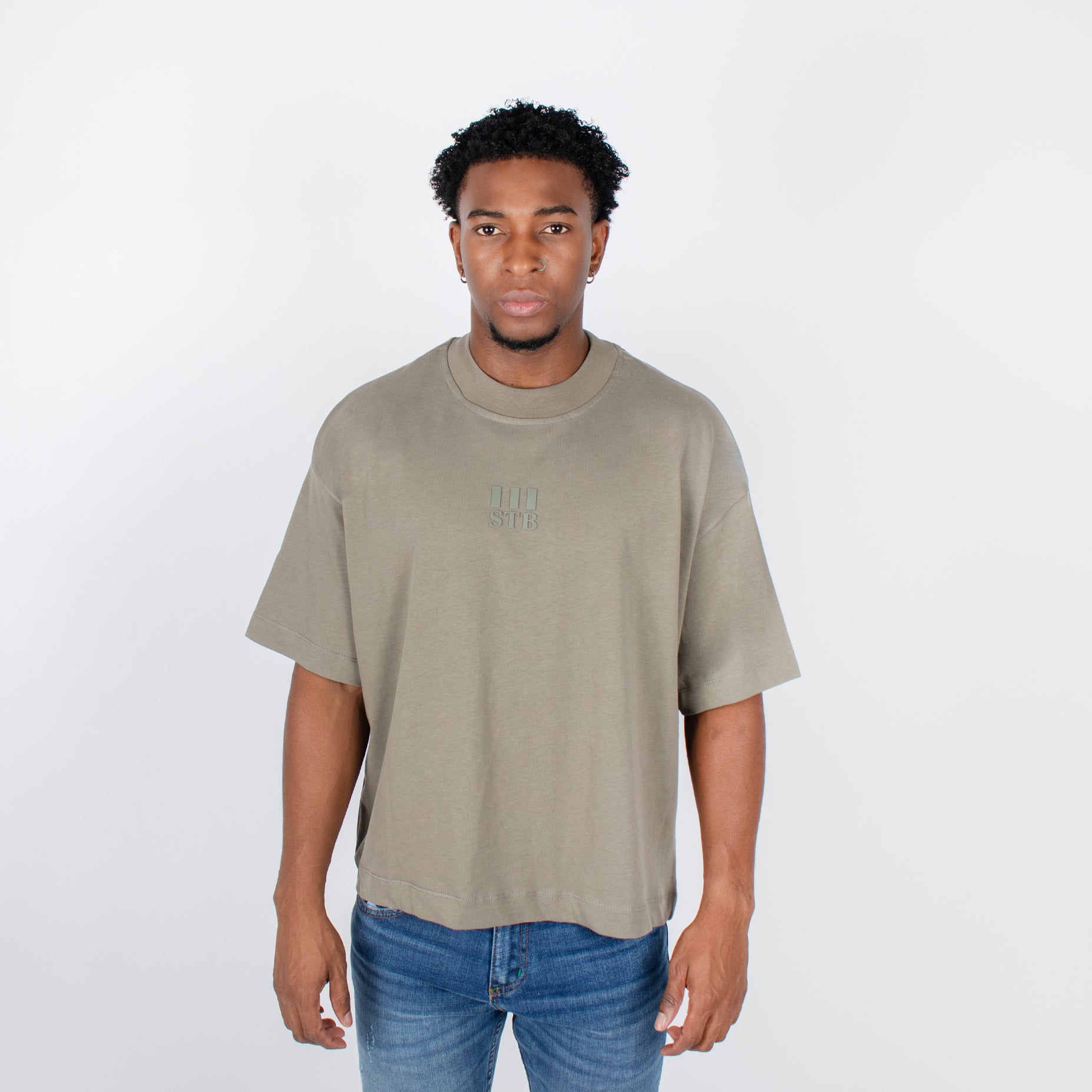 Camiseta hombre Boxi fit gris