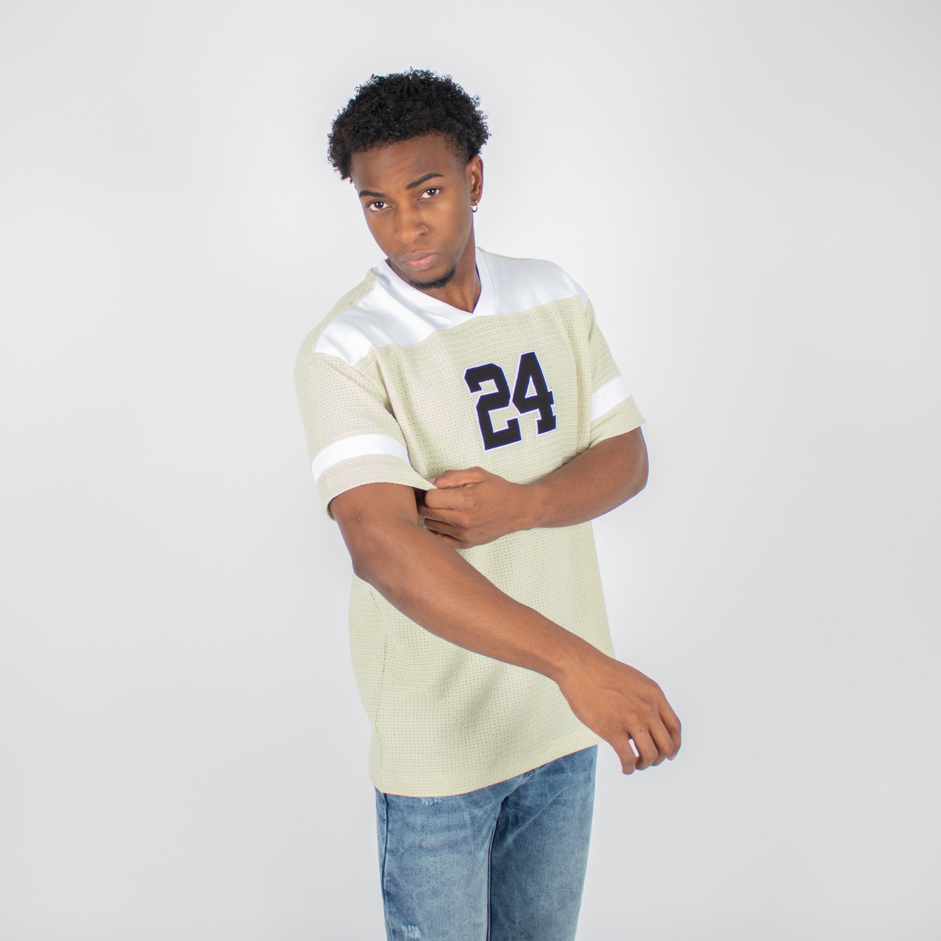 Camiseta hombre cortes textura