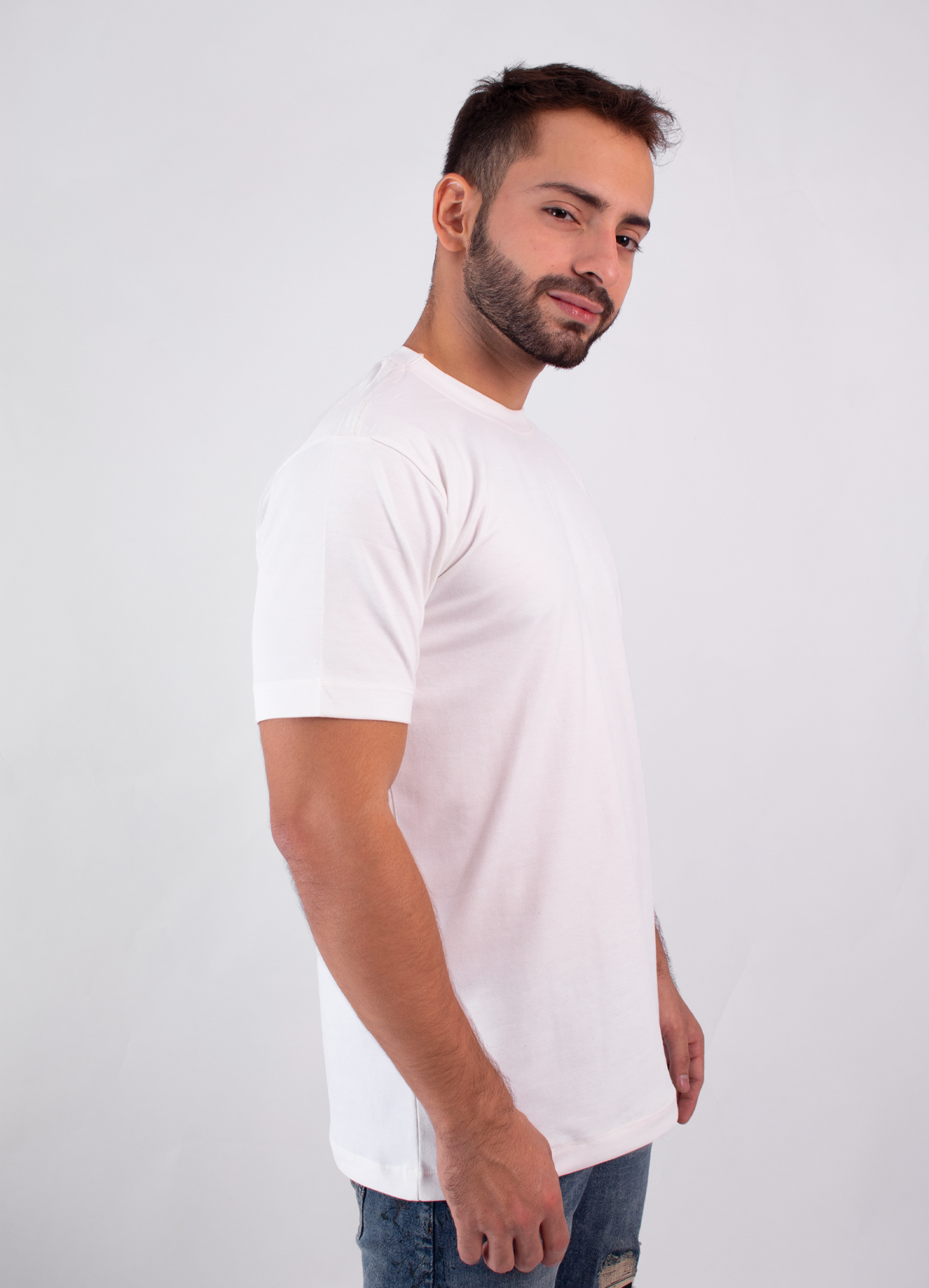 Camiseta hombre básica piqué