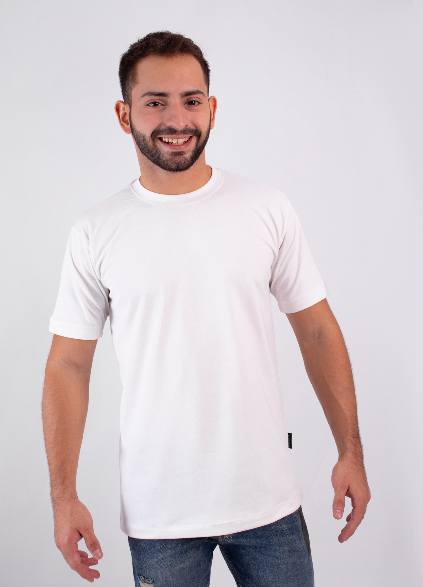 Camiseta hombre básica piqué