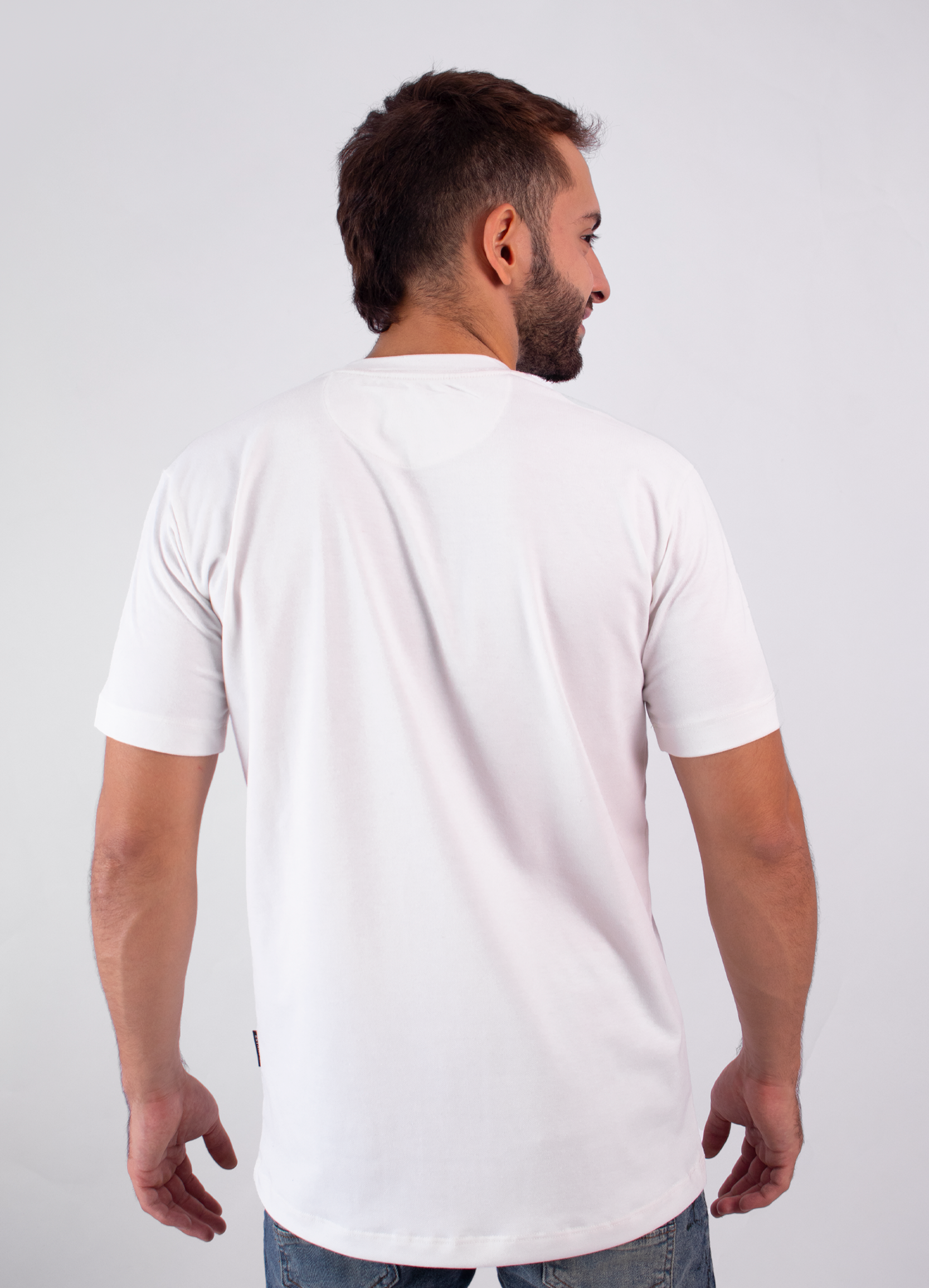 Camiseta hombre básica piqué