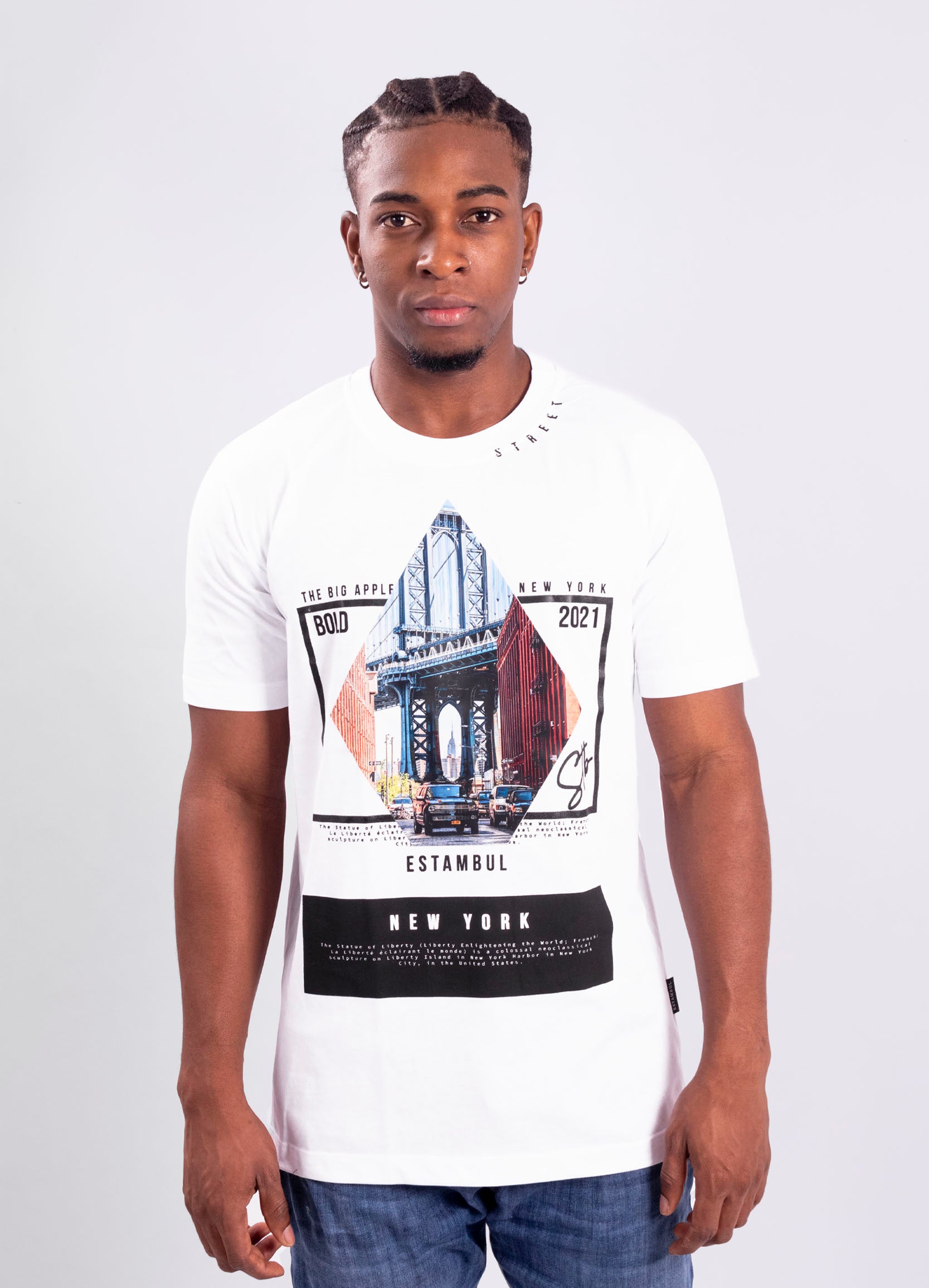 Camiseta hombre estampada New York