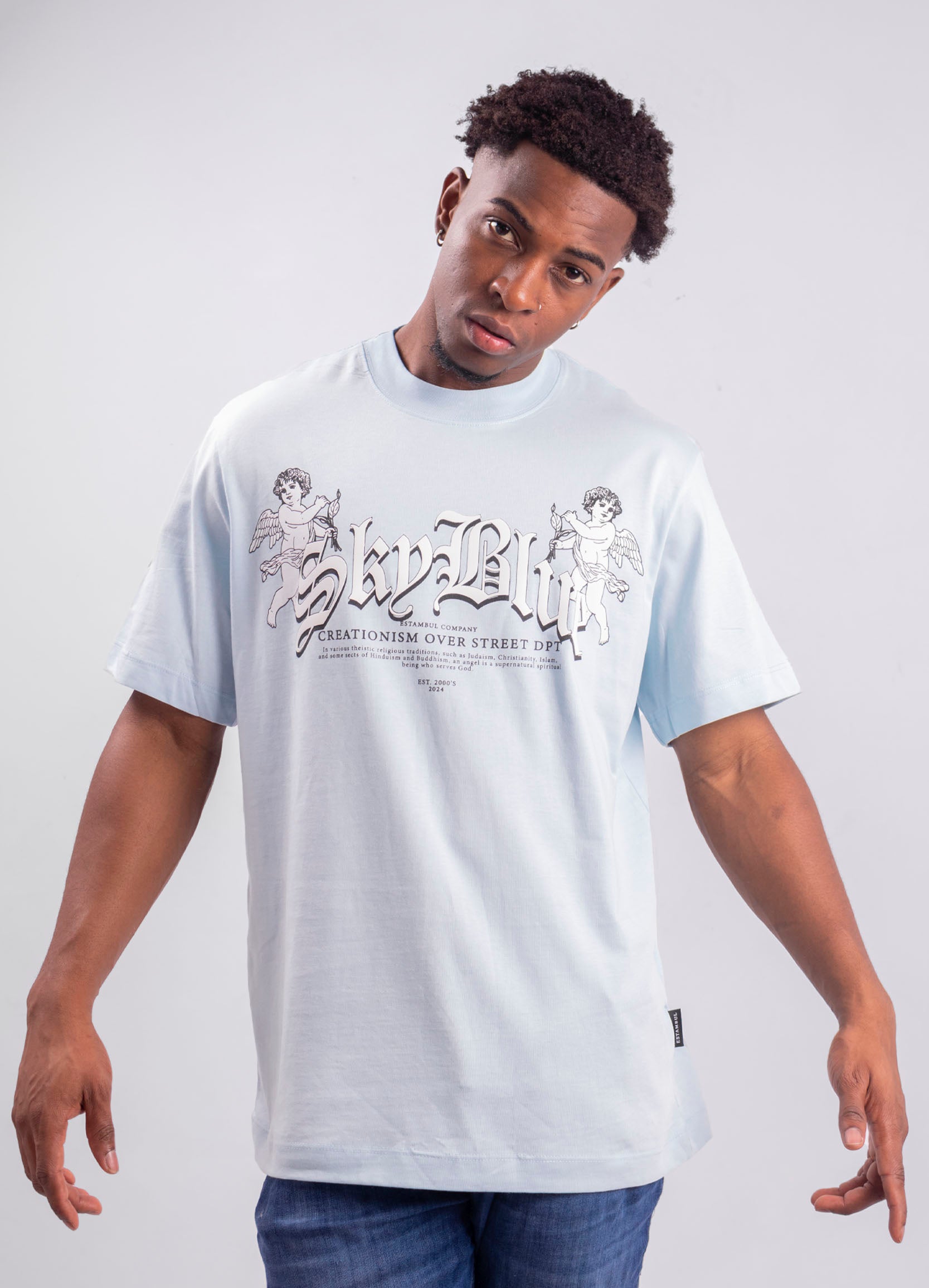 Camiseta hombre R. Sky blue