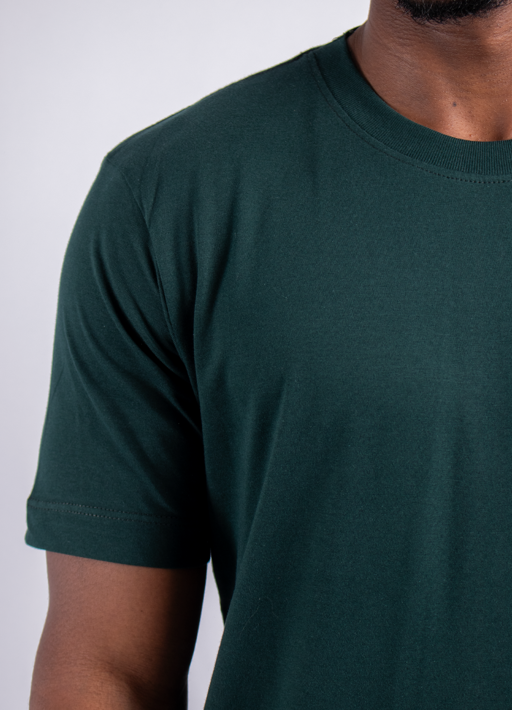 Camiseta hombre basica Verde pino