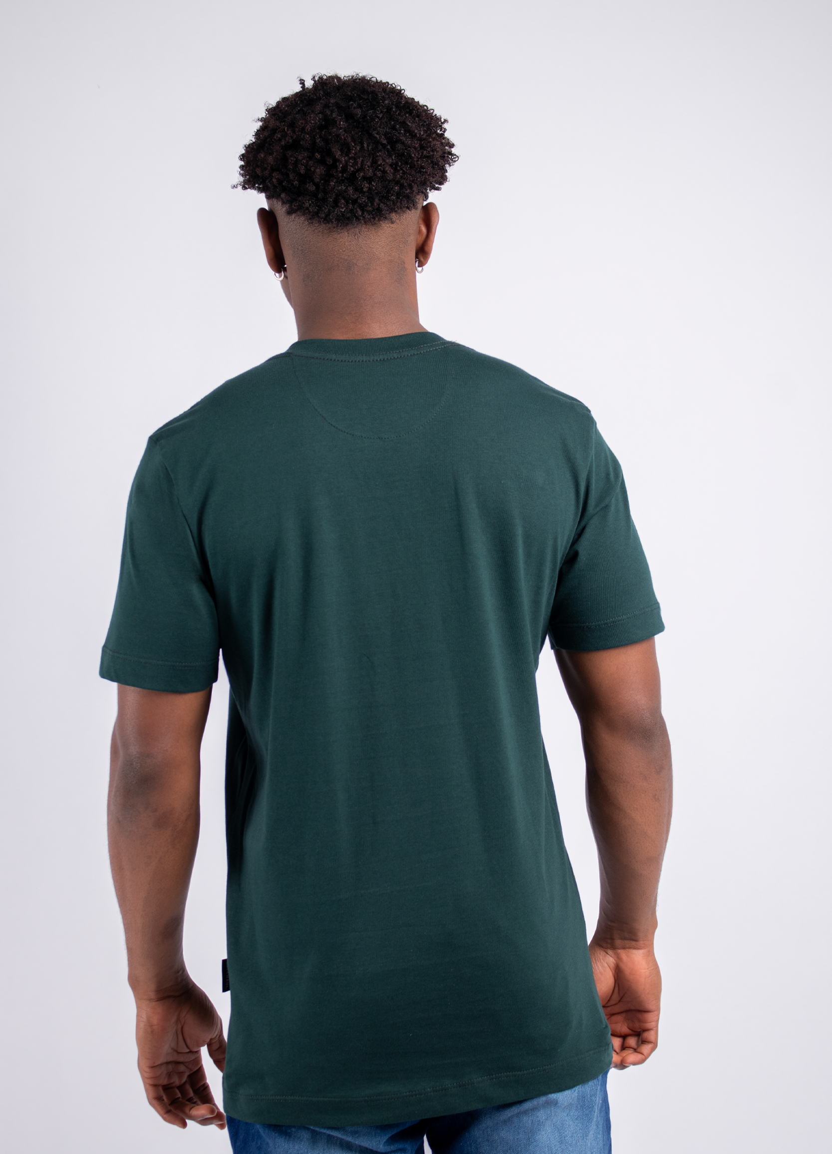 Camiseta hombre basica Verde pino