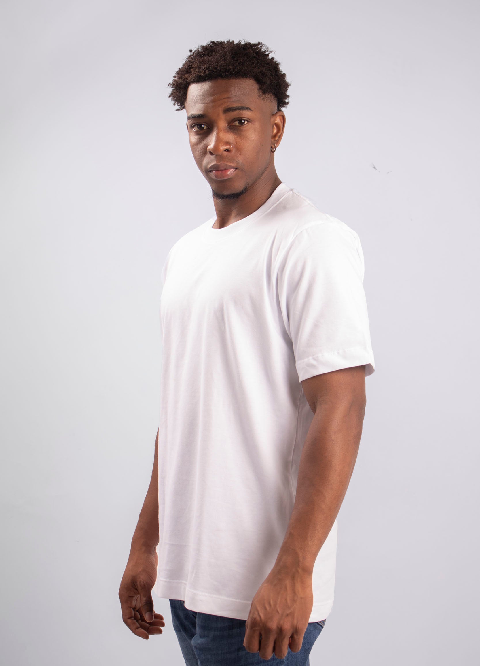 Camiseta hombre basica blanca