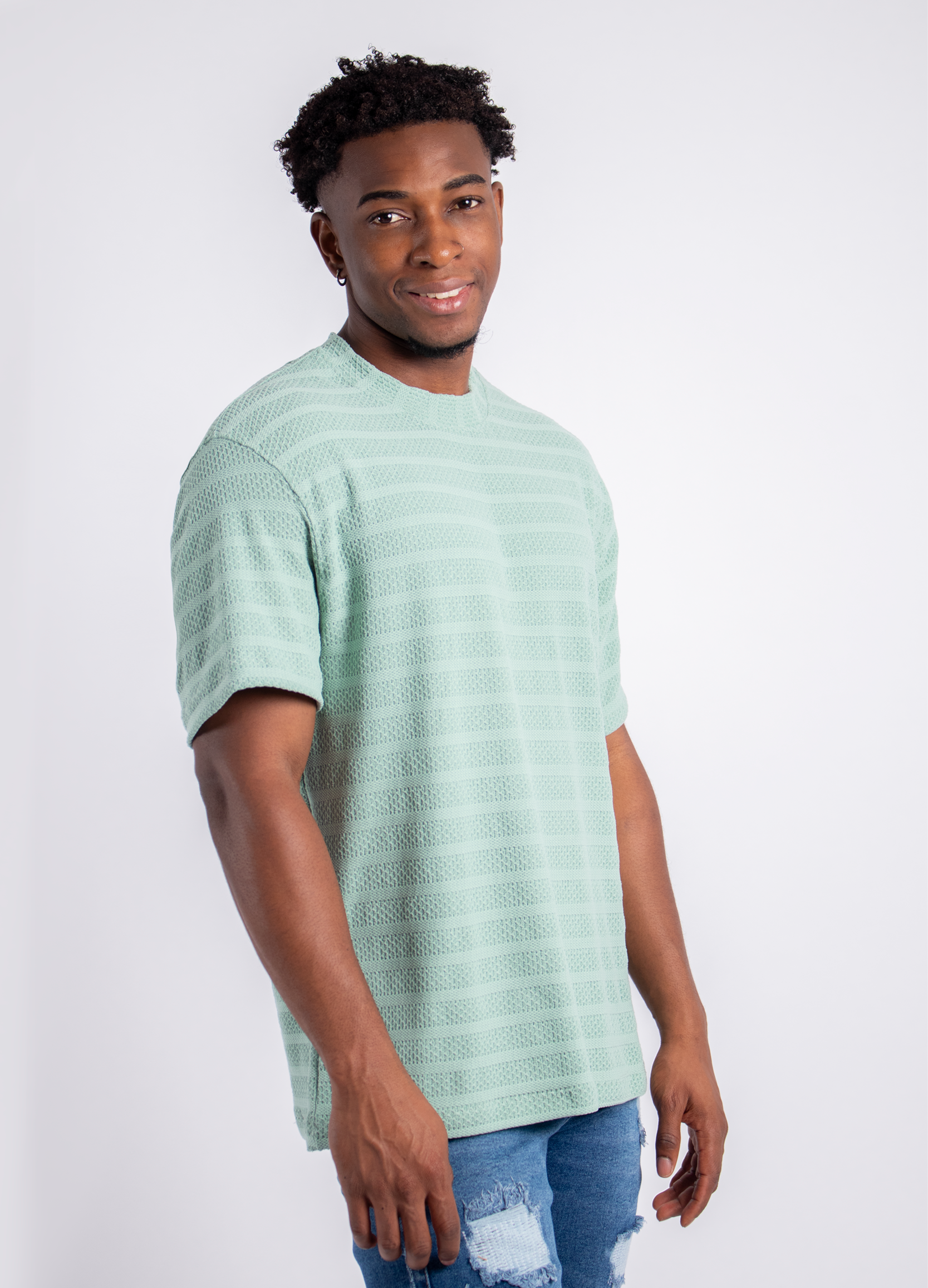 Camiseta hombre R. Textura Verde