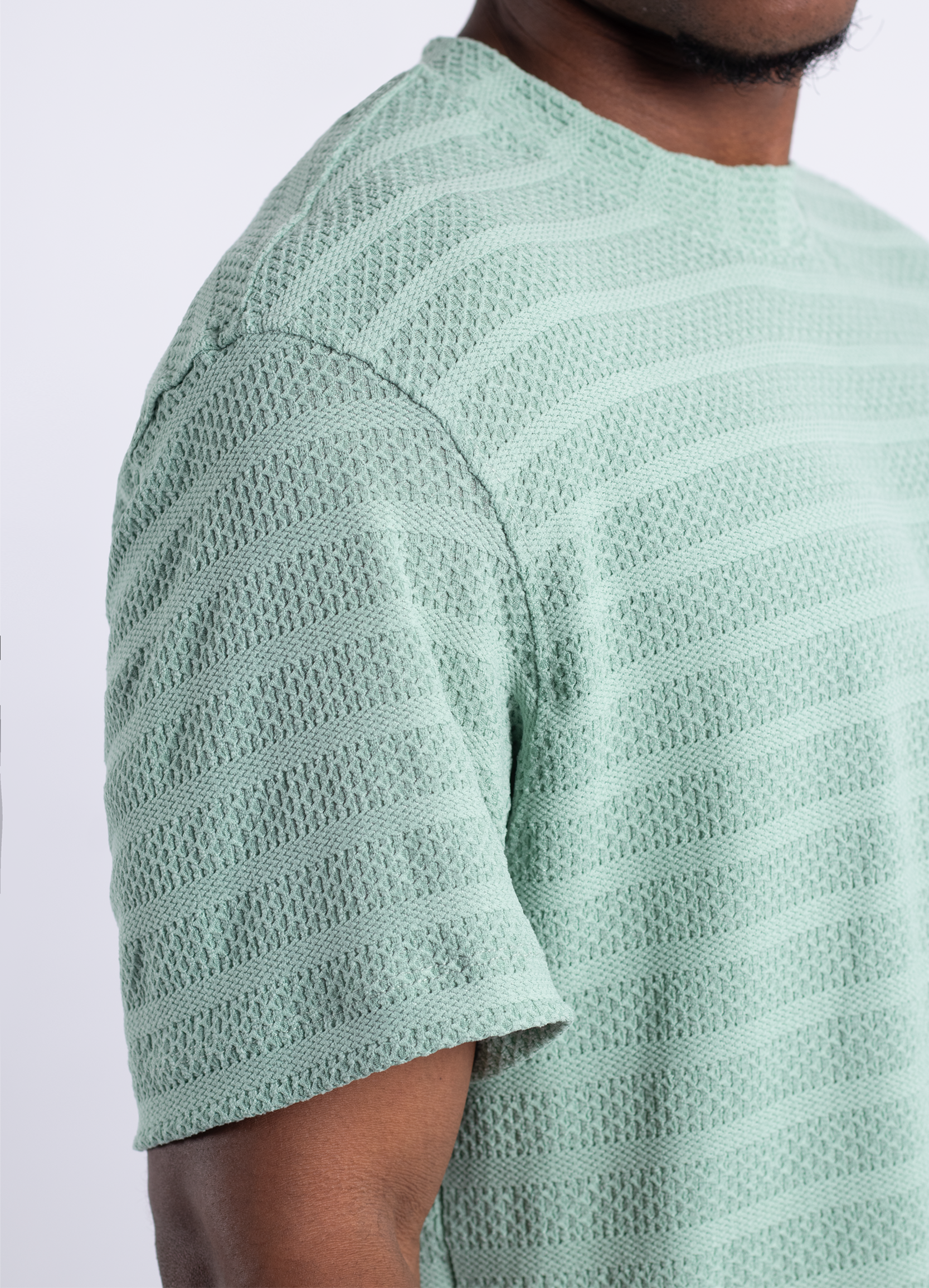 Camiseta hombre R. Textura Verde