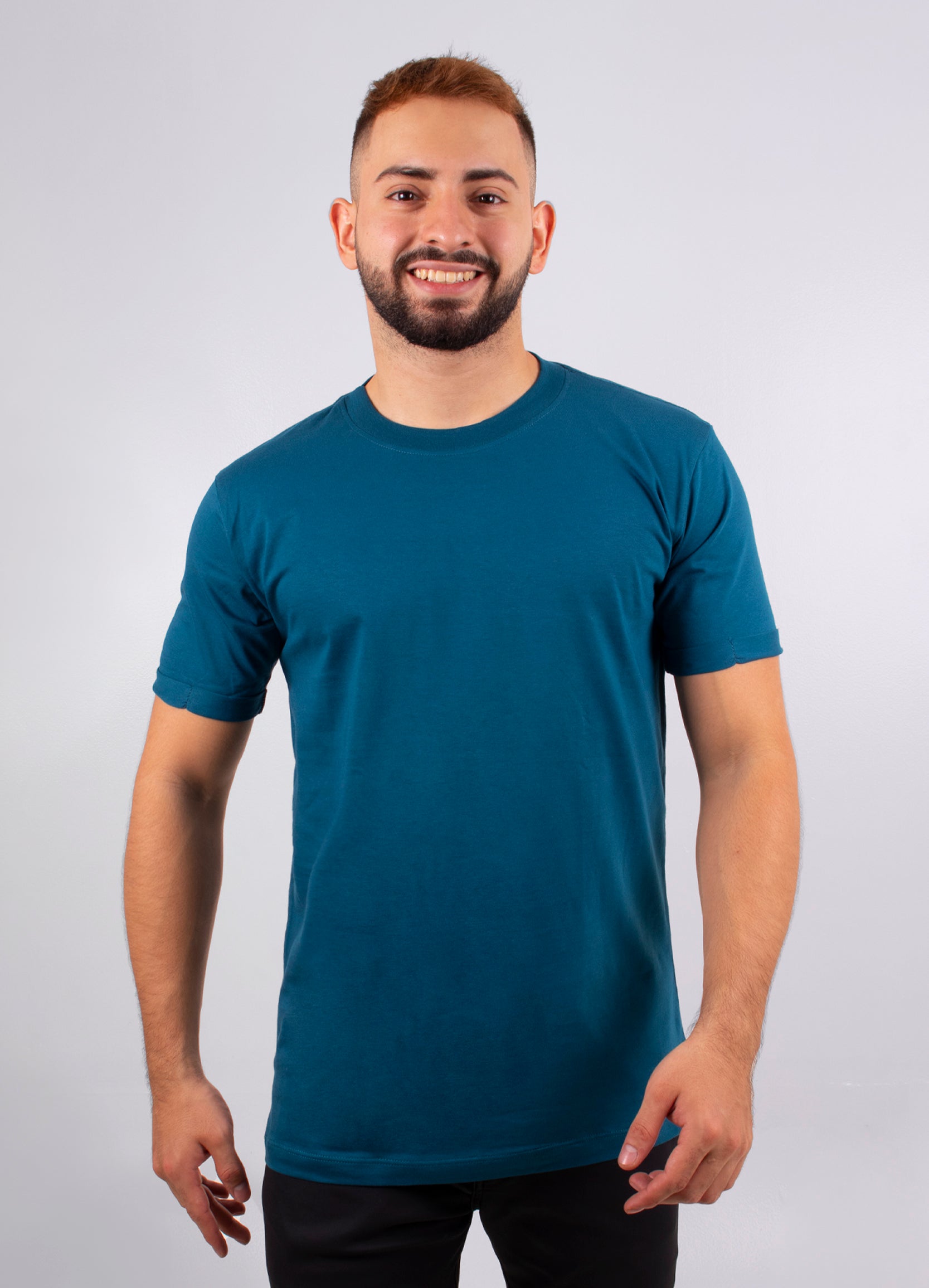 Camiseta hombre Básica Petroleo