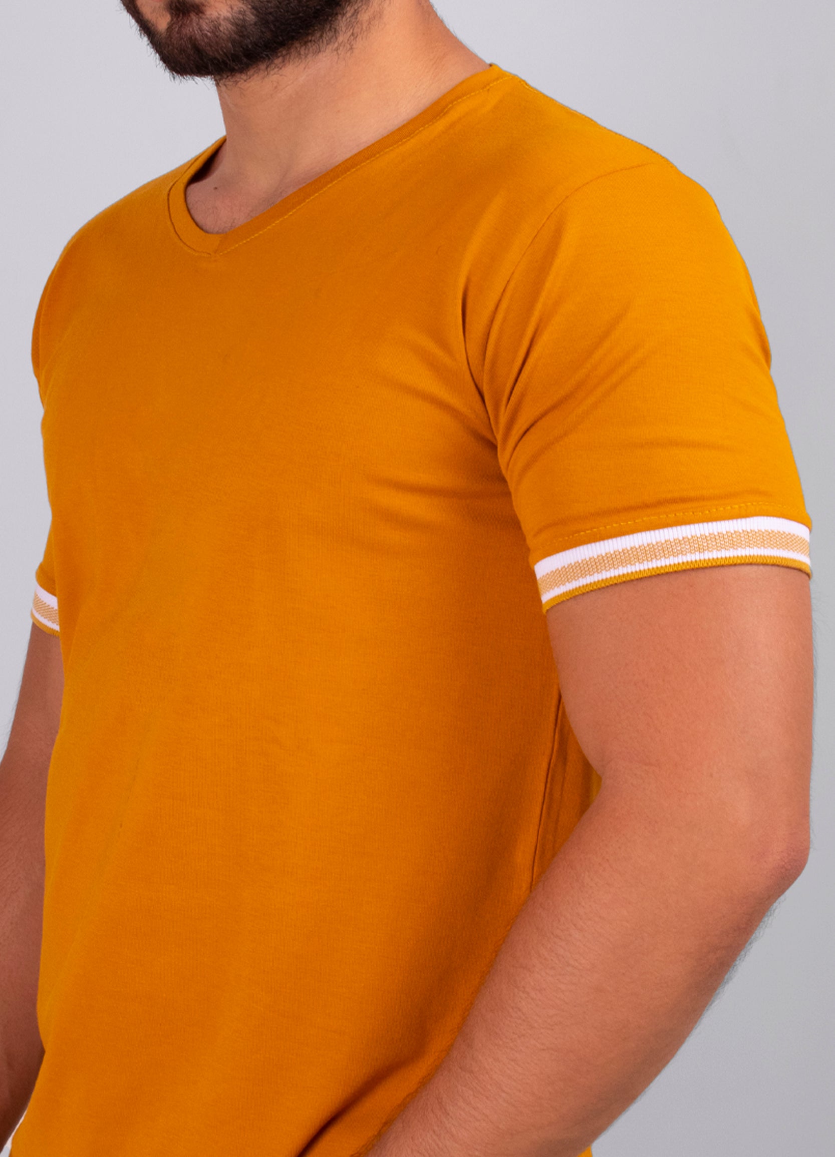 Básica hombre cuello rib #01