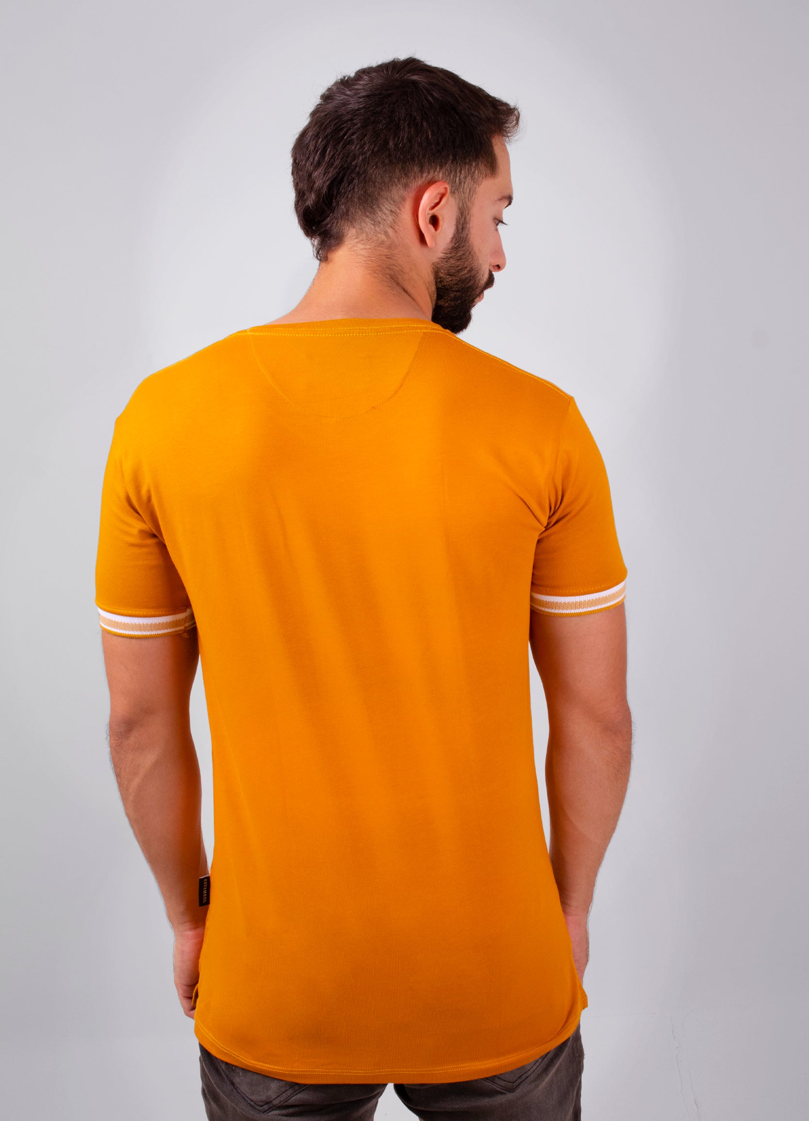 Básica hombre cuello rib #01