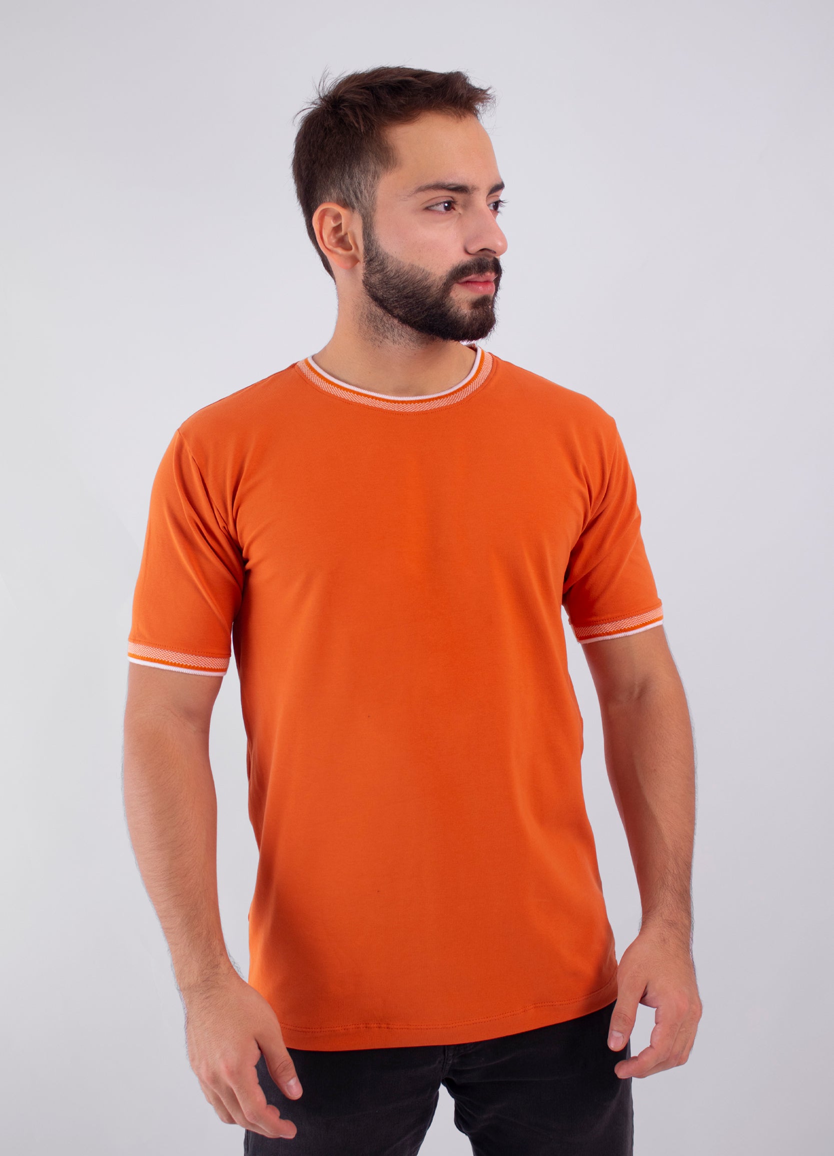 Camiseta hombre Basica Naranja