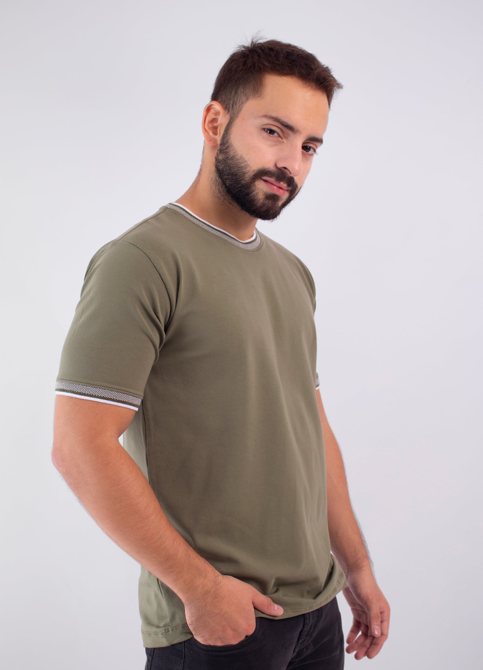 Camiseta hombre Basica Verde