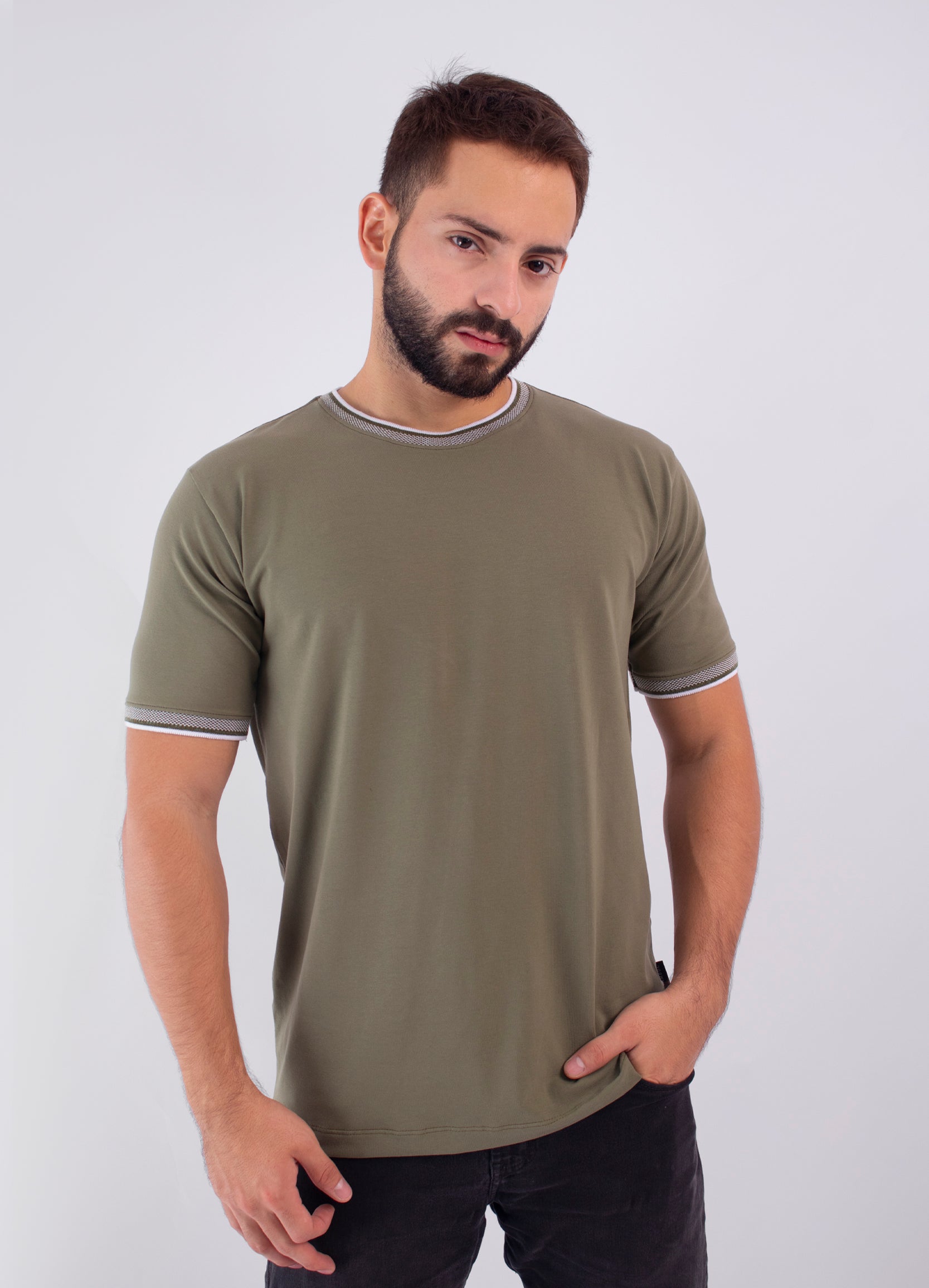 Camiseta hombre Basica Verde