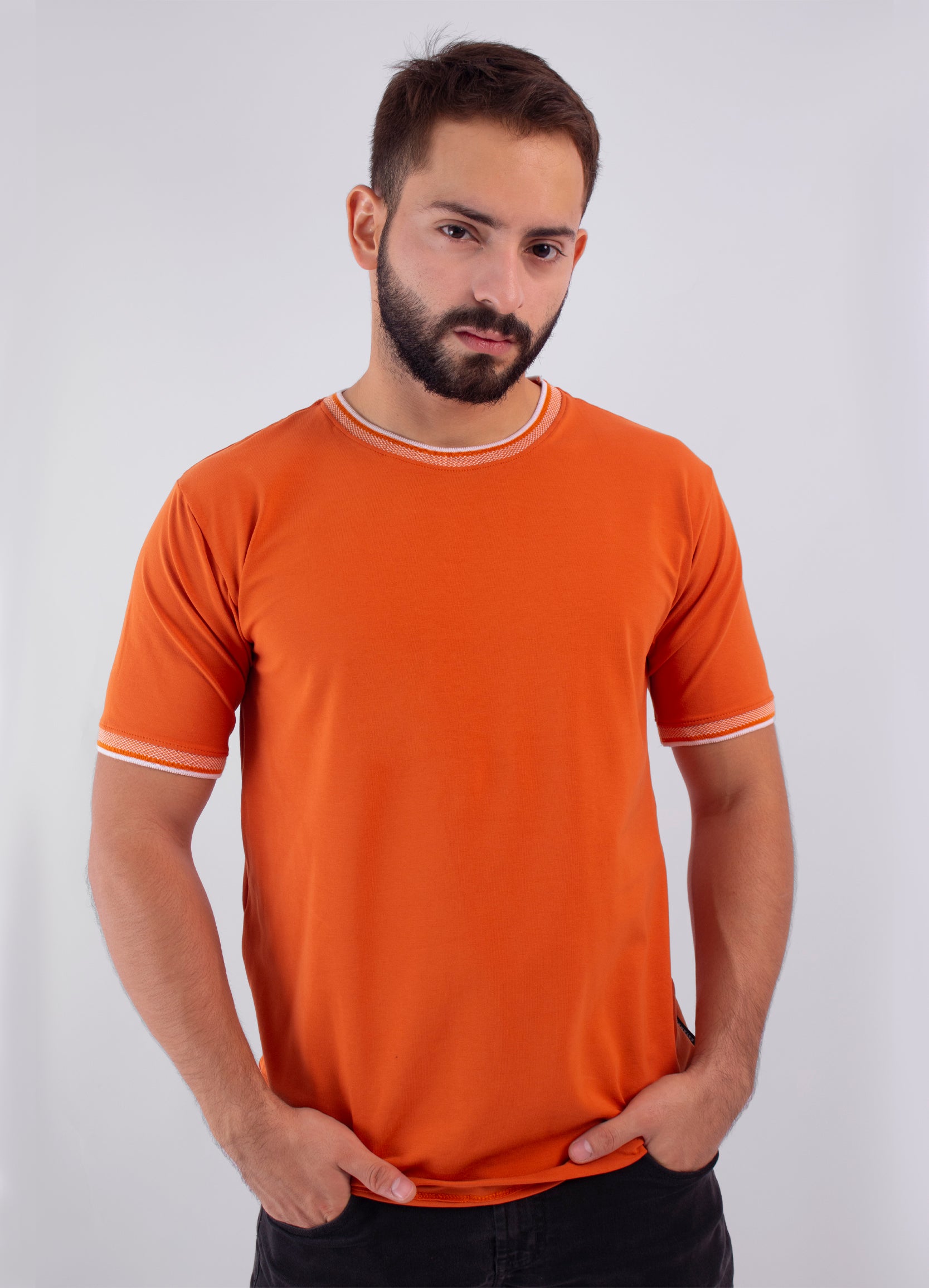 Camiseta hombre Basica Naranja