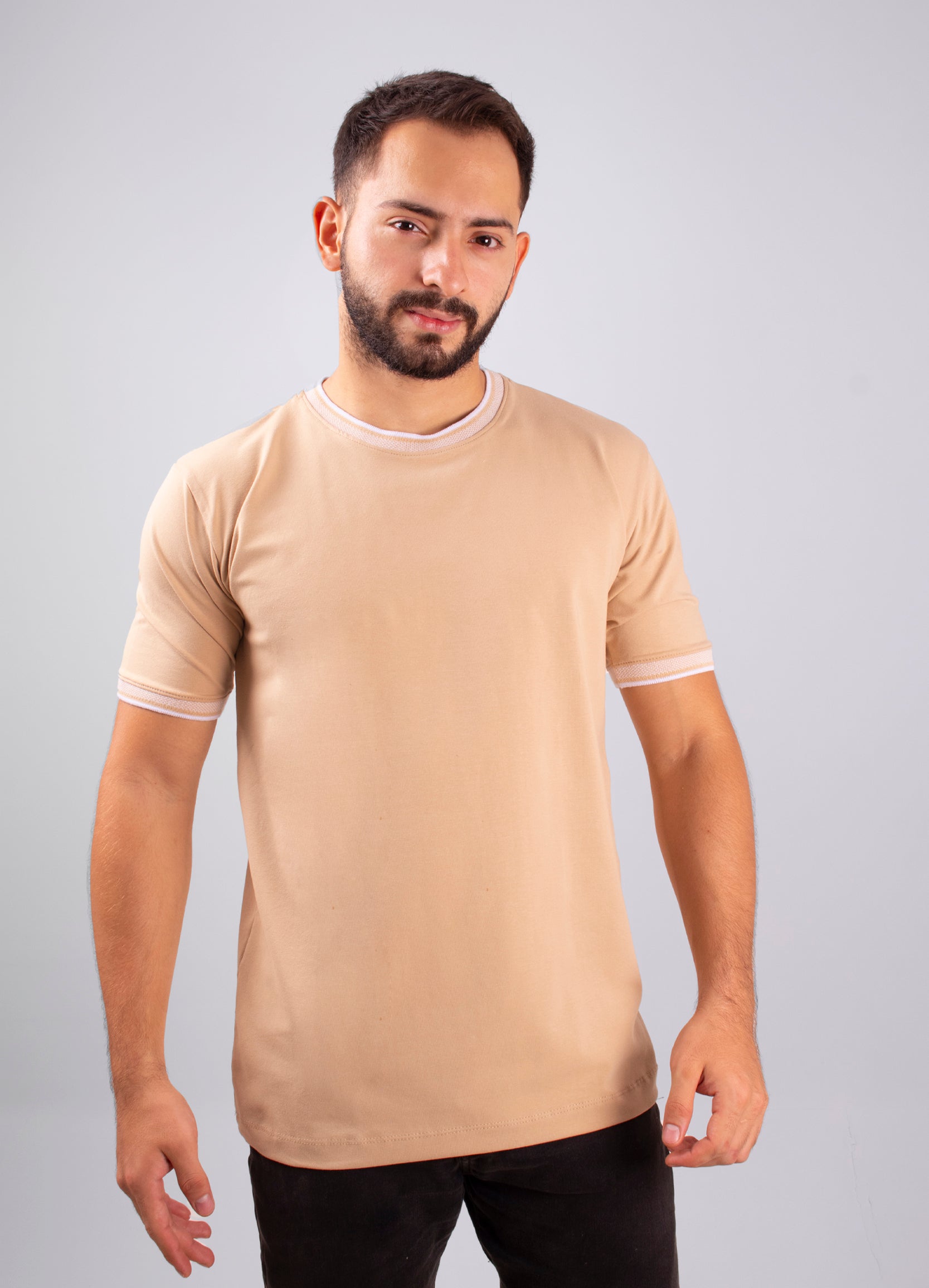 Camiseta hombre Basica Camel