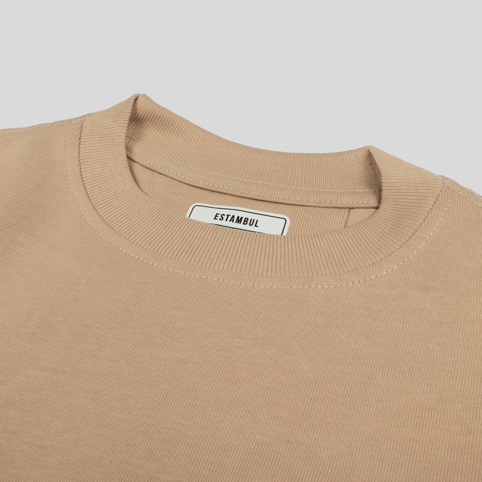 Camiseta básica niño camel