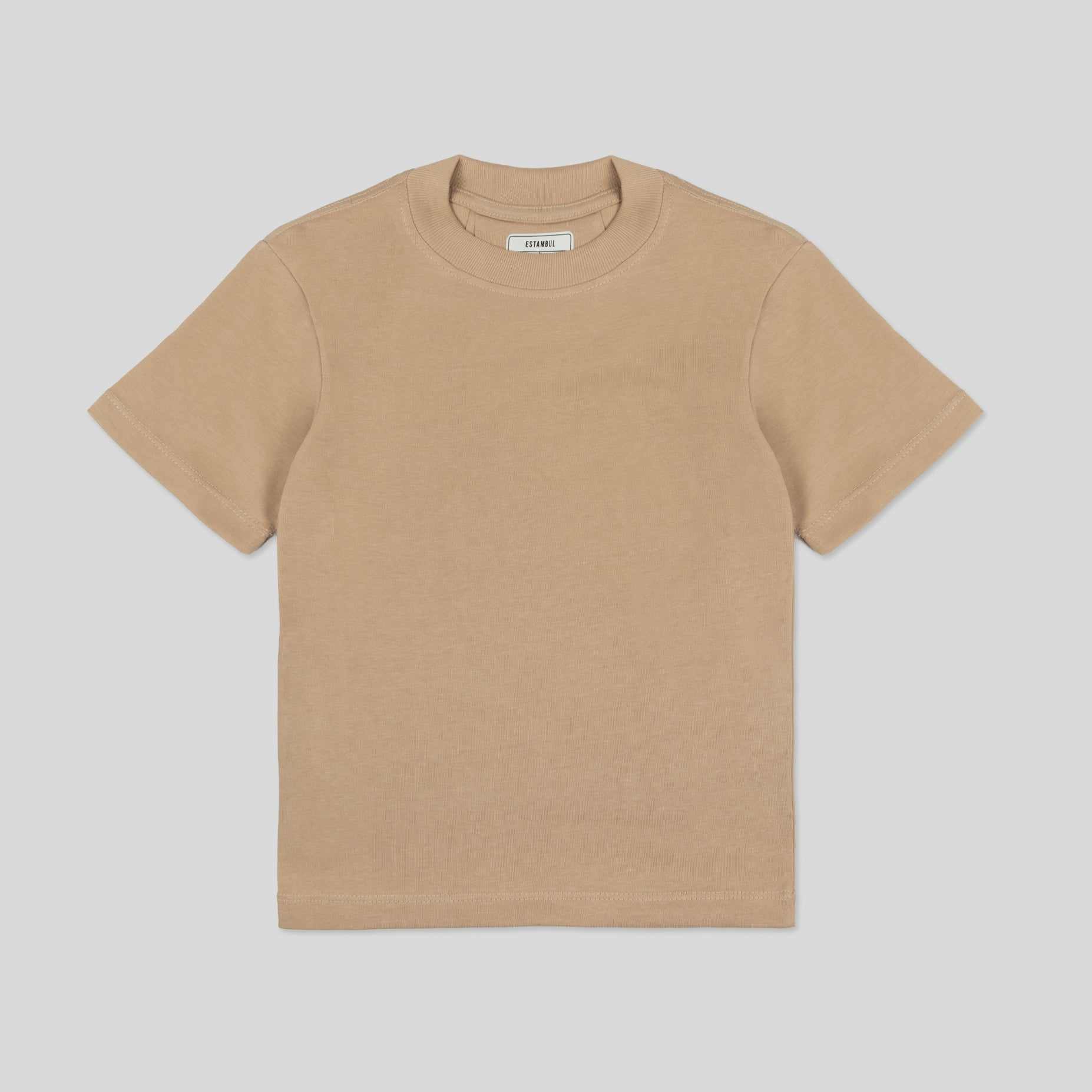 Camiseta básica niño camel