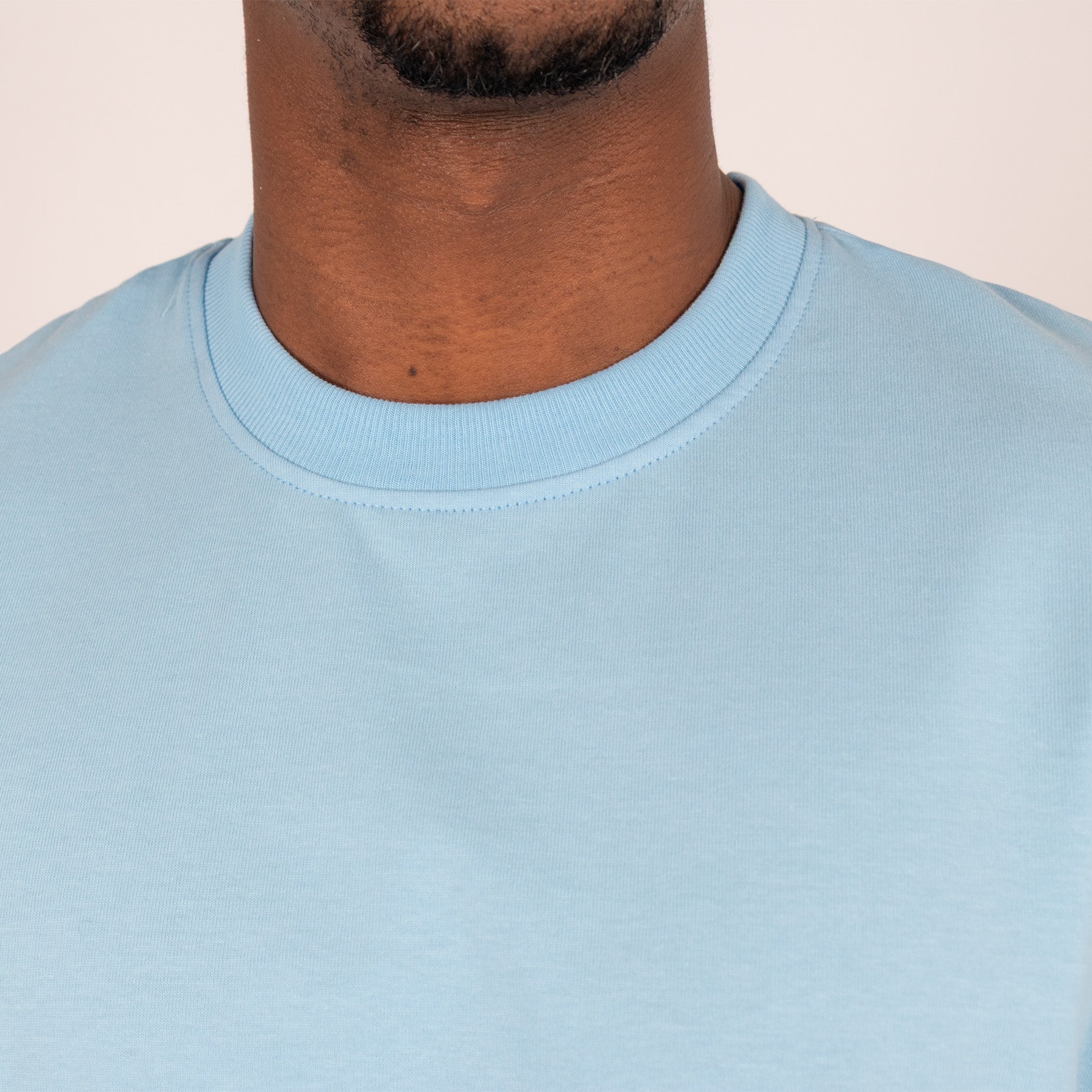 Camiseta hombre basica azul