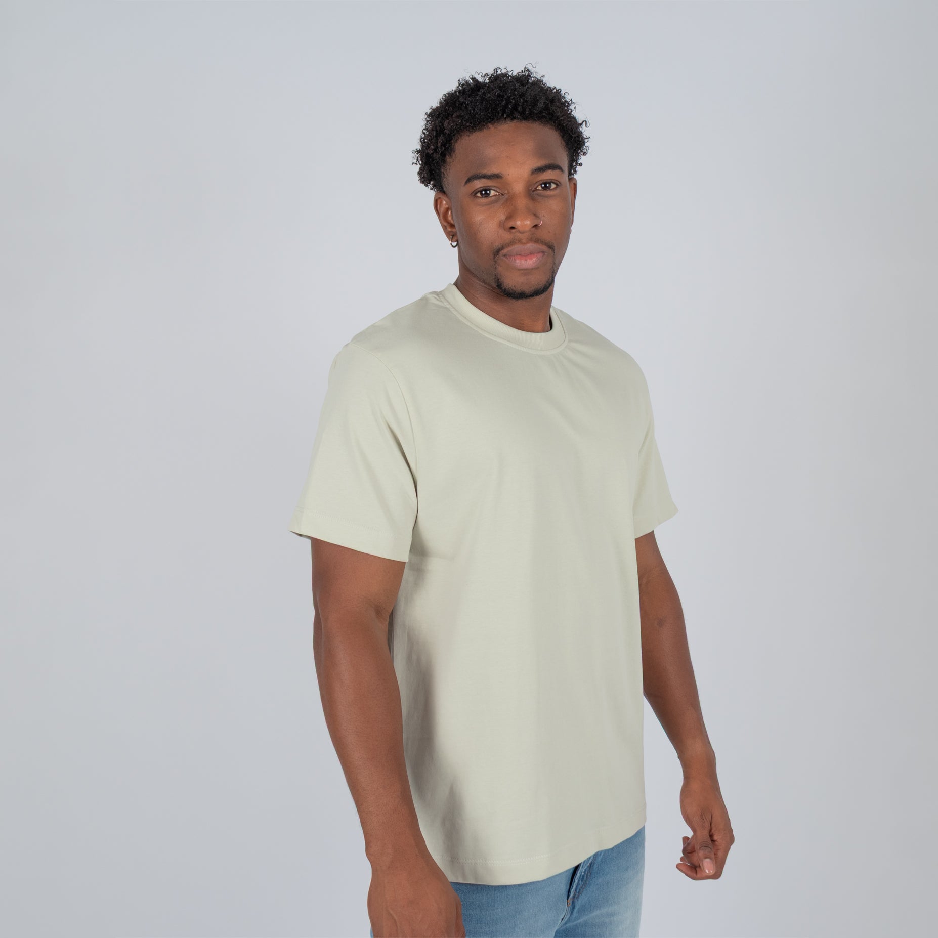 Camiseta hombre basica gris