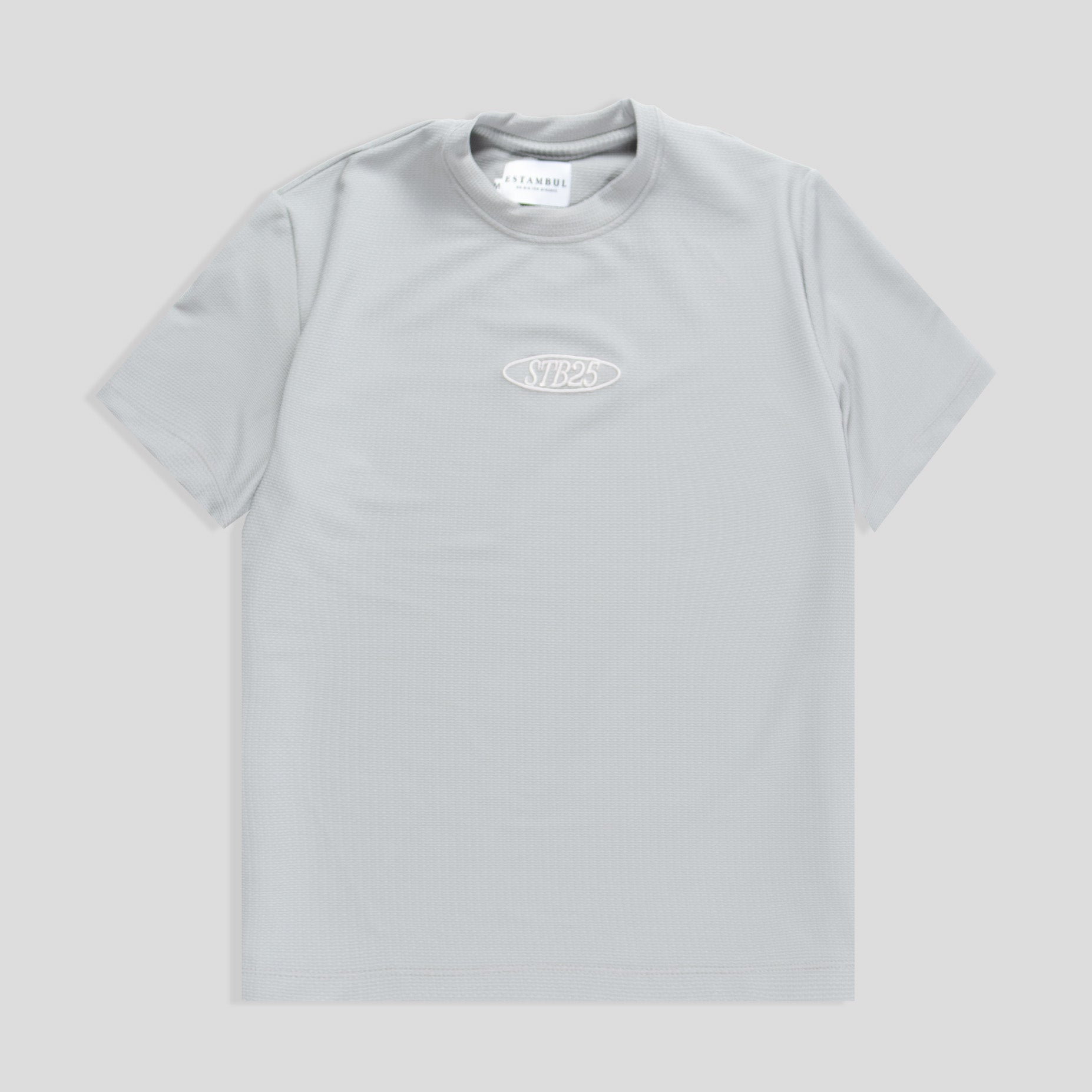 Camiseta hombre textura bordada