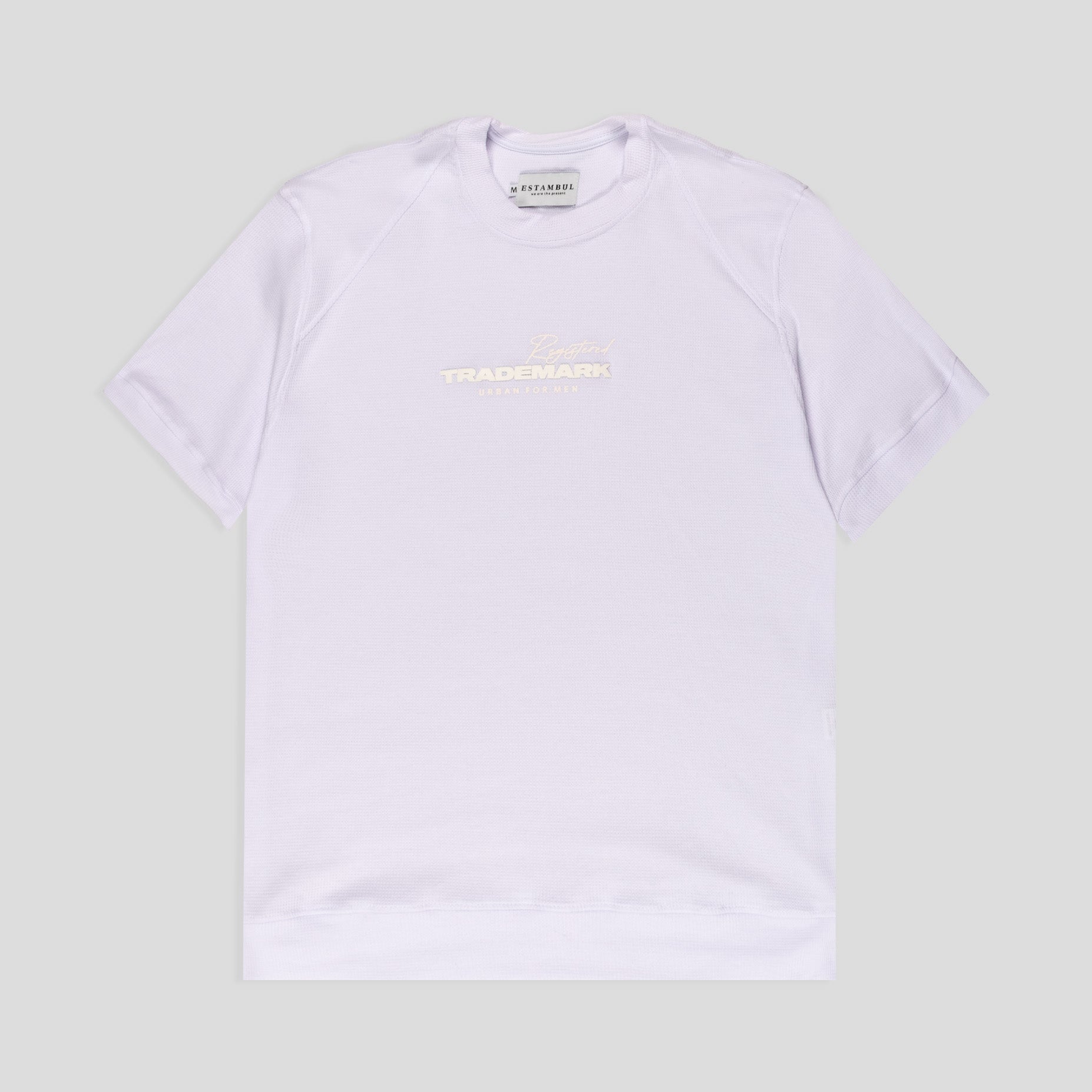 Camiseta hombre textura blanca