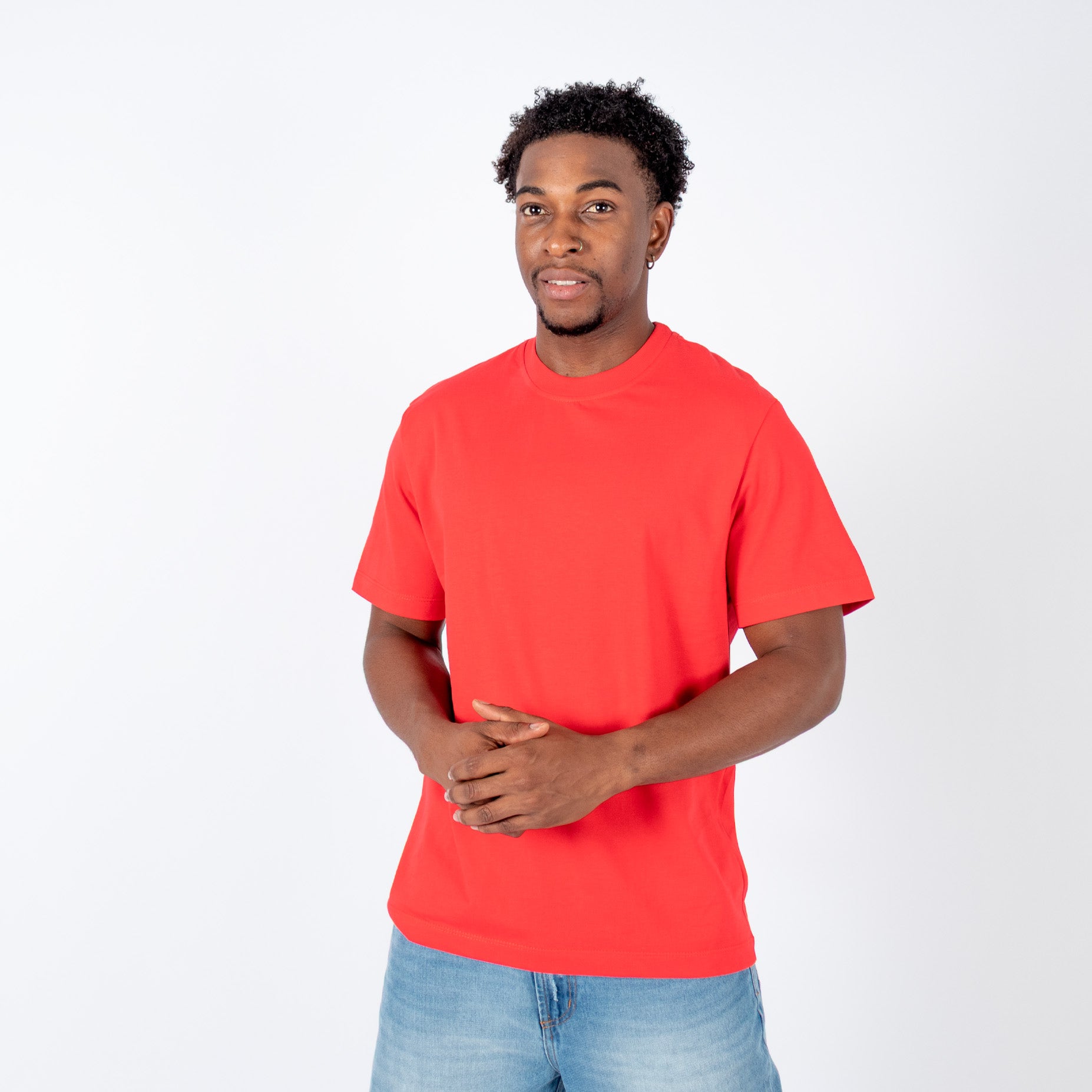 Camiseta hombre basica roja