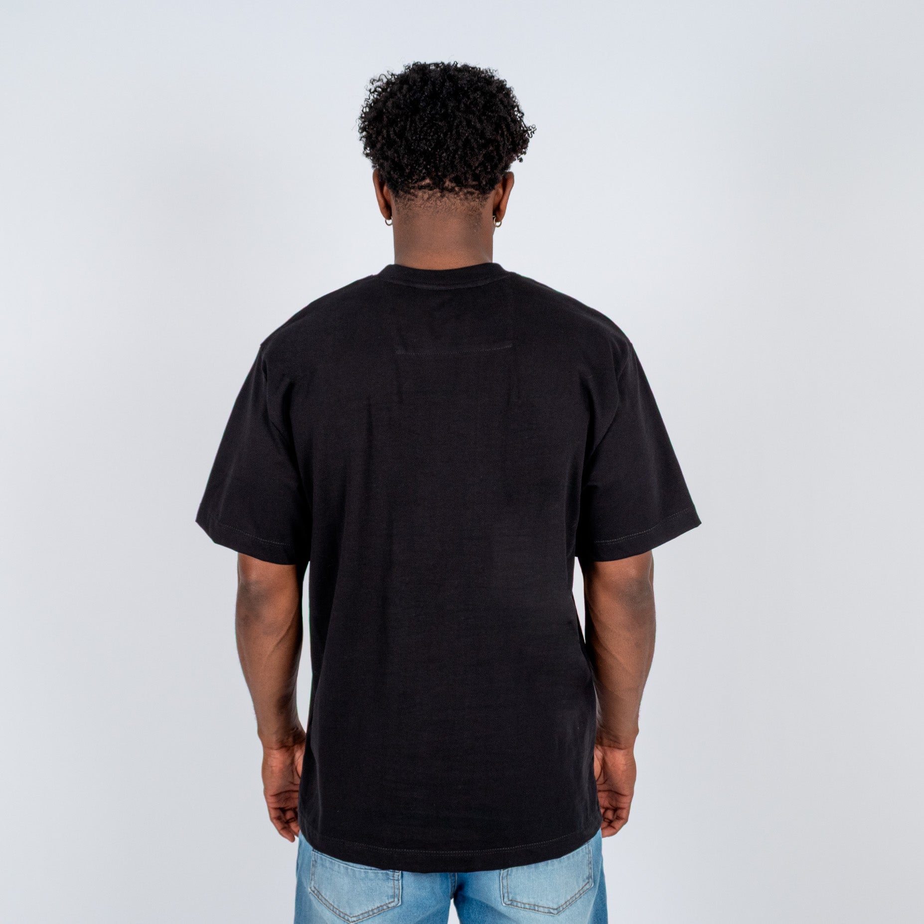 Camiseta hombre basica negra